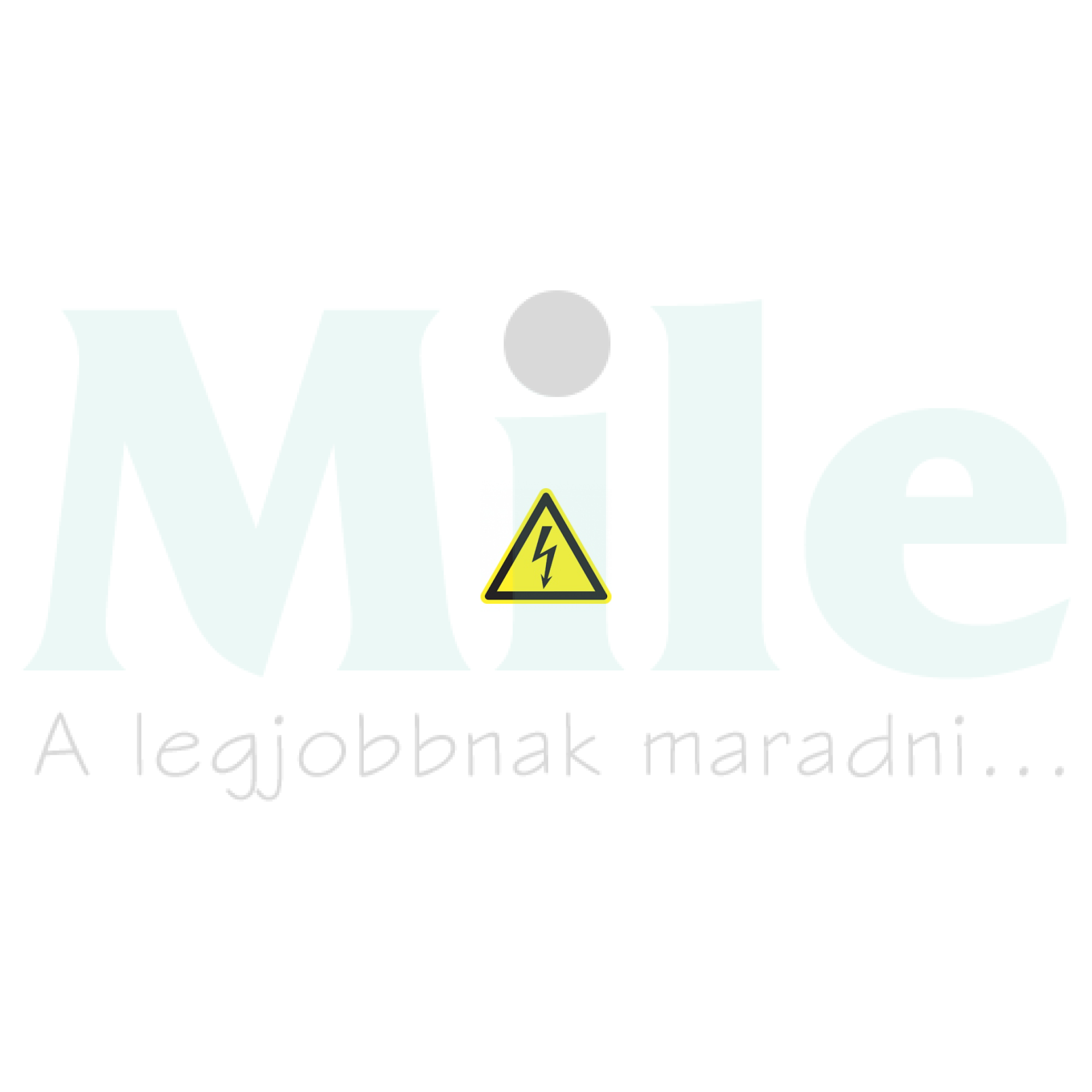 Figyelmeztető matrica villámjel (áramütés veszélye!) 50mm élhossz. vinil sárga Agárdi Filmnyomó (4db/ív)