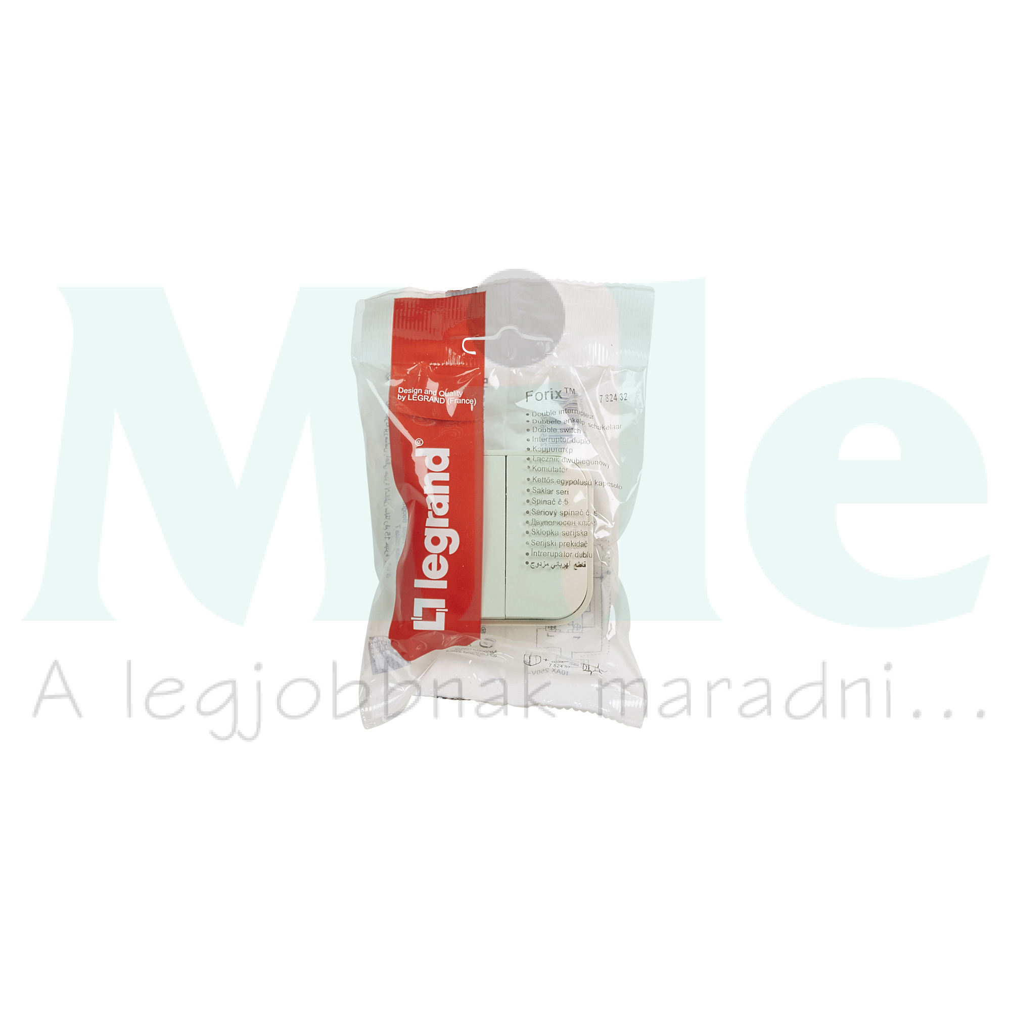 Forix 105 2x1P csillárkapcsoló betét komplett házban bézs falonkívüli csavaros IP21 2- LEGRAND