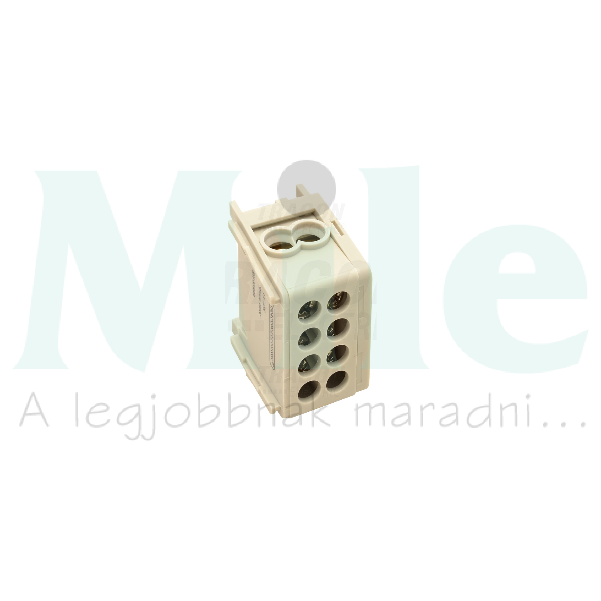 Fővezetéki leágazókapocs 125A/400VAC 1-35+1-25+1-35+1,5-25mm2 szürke 1P 35mm2 TRACON