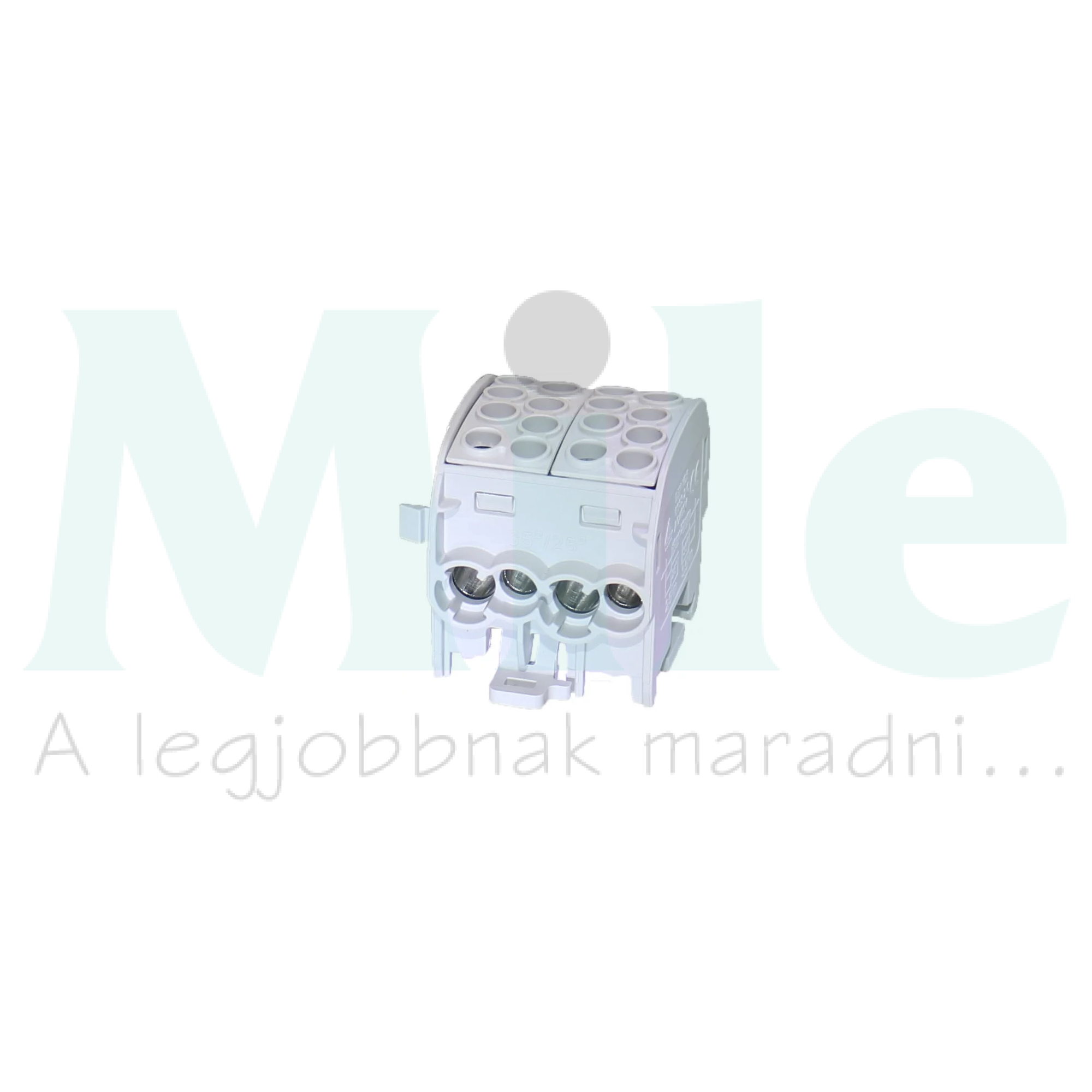 Fővezetéki leágazókapocs 152/100A Cu/Al ónozott szürke 4x25+4x16mm2 2P HLAK 25/16-D L G LEIPOLD