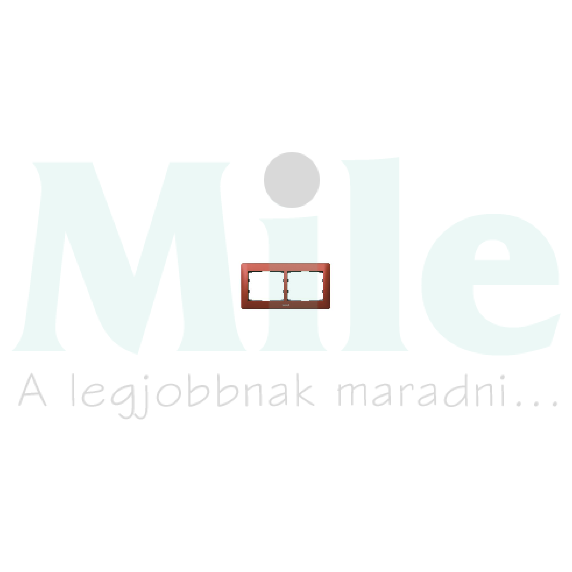 Galea keret 2-es vízszintes fém csillámpiros LEGRAND MEGSZŰNT!