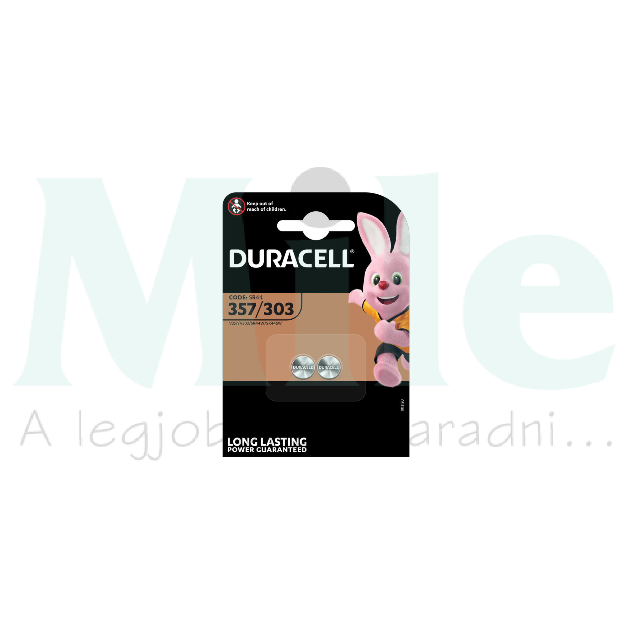 Gombelem 303, 357 1.5V ezüst-oxid SR44 gombelem 175mAh DURACELL