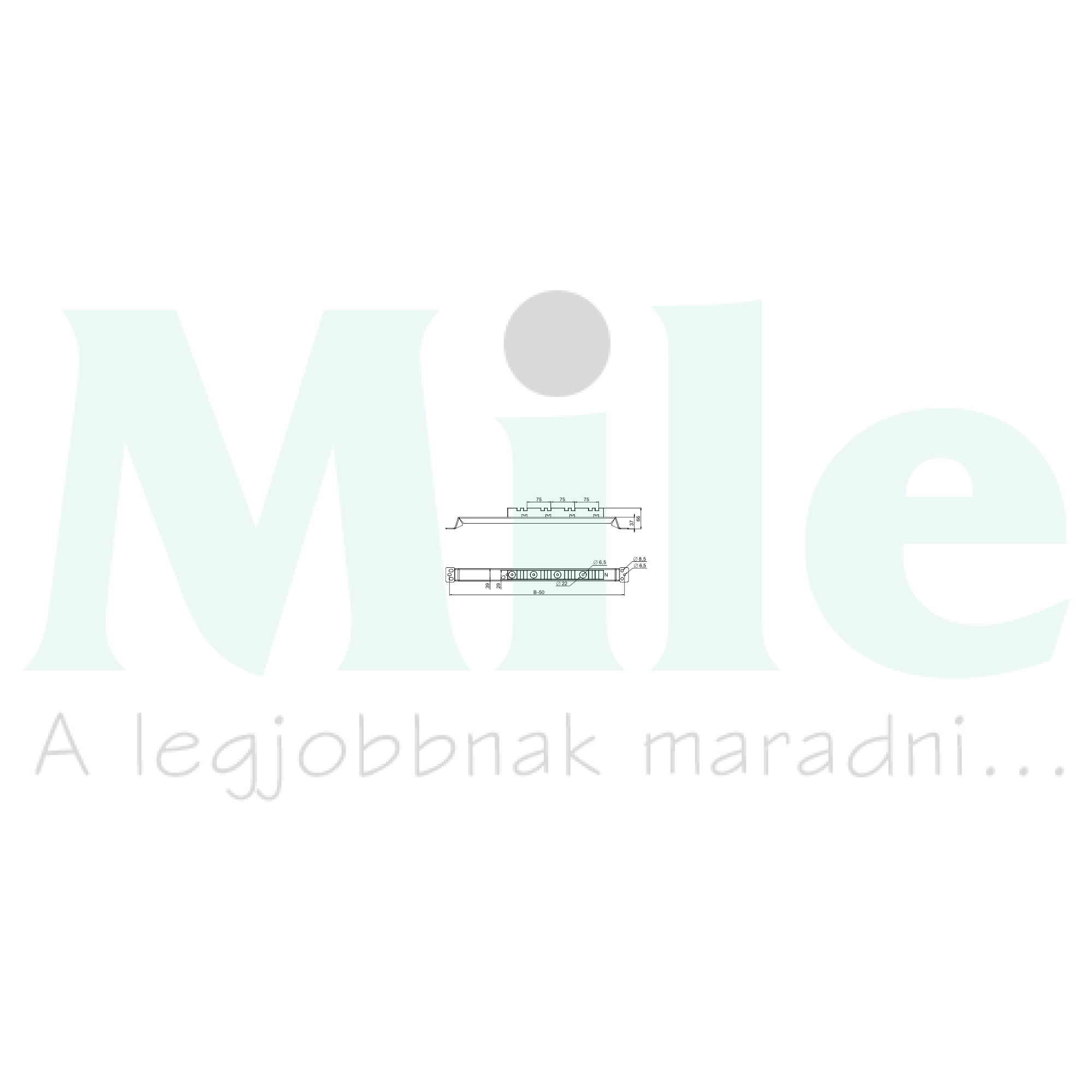 Gyűjtősíntartó (2db) függőleges 4-pólus 3200A 75mm-síntáv Spacial SF Schneider