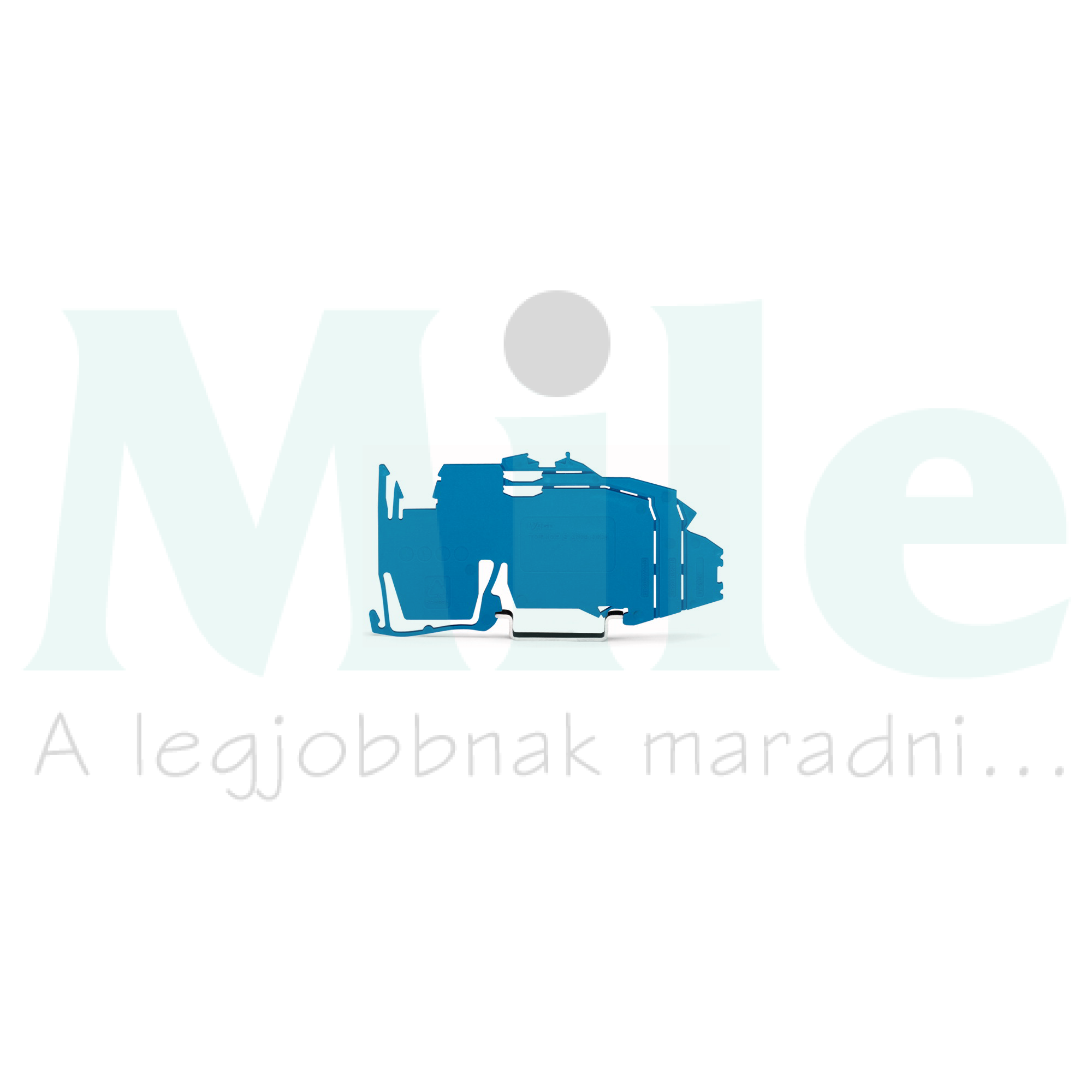 Gyűjtősíntartó TS35-re kék 10x3mm 1,5mm vastag 1-pólus WAGO