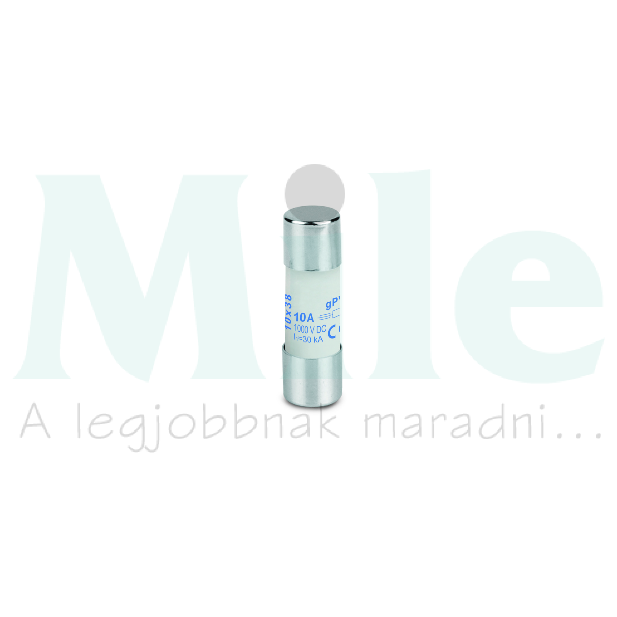 Hengeres biztosítóbetét napelemhez gPV 10x38mm 10A 1000V FUSE 10X38 10A 1000 VDC GPV Weidmüller