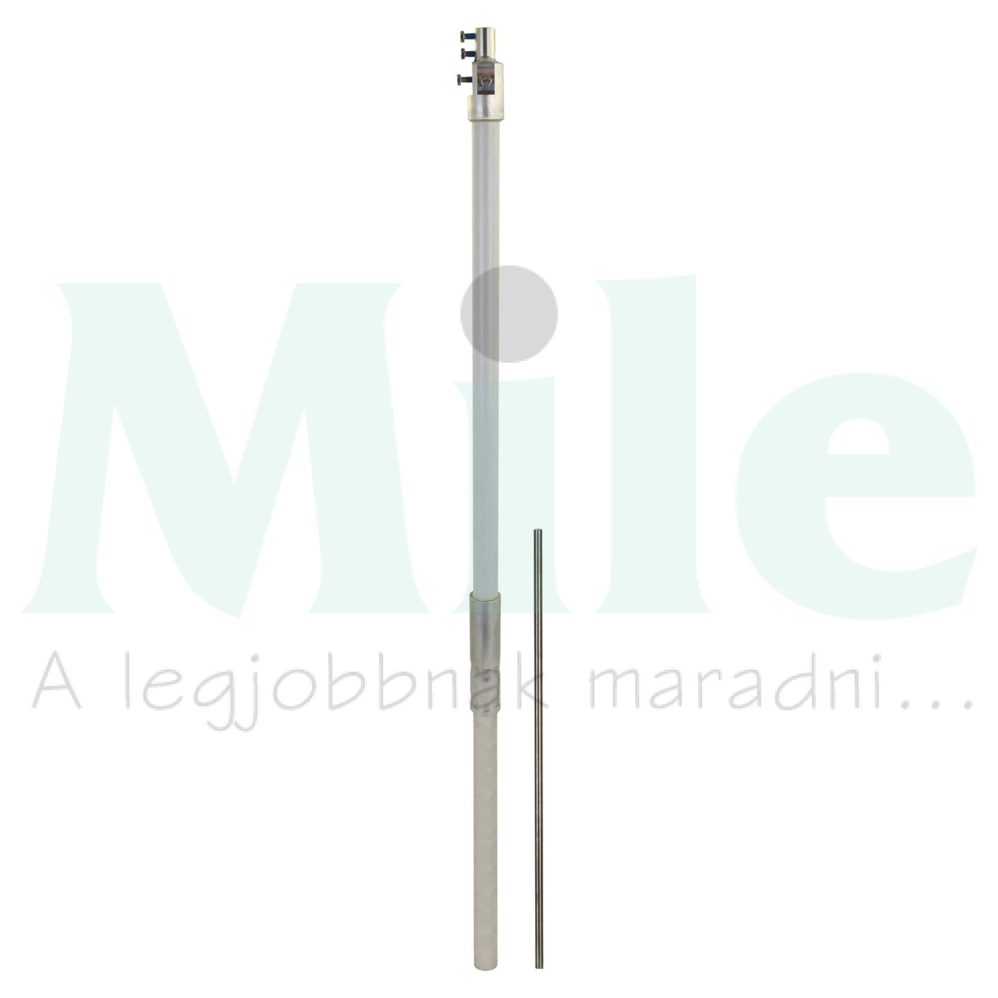 HVI-light plus támasztócső d50/l500mm felfogócsúccsal SR D40 2400 FSP500 HVI LI PL GFK AL V2A DE