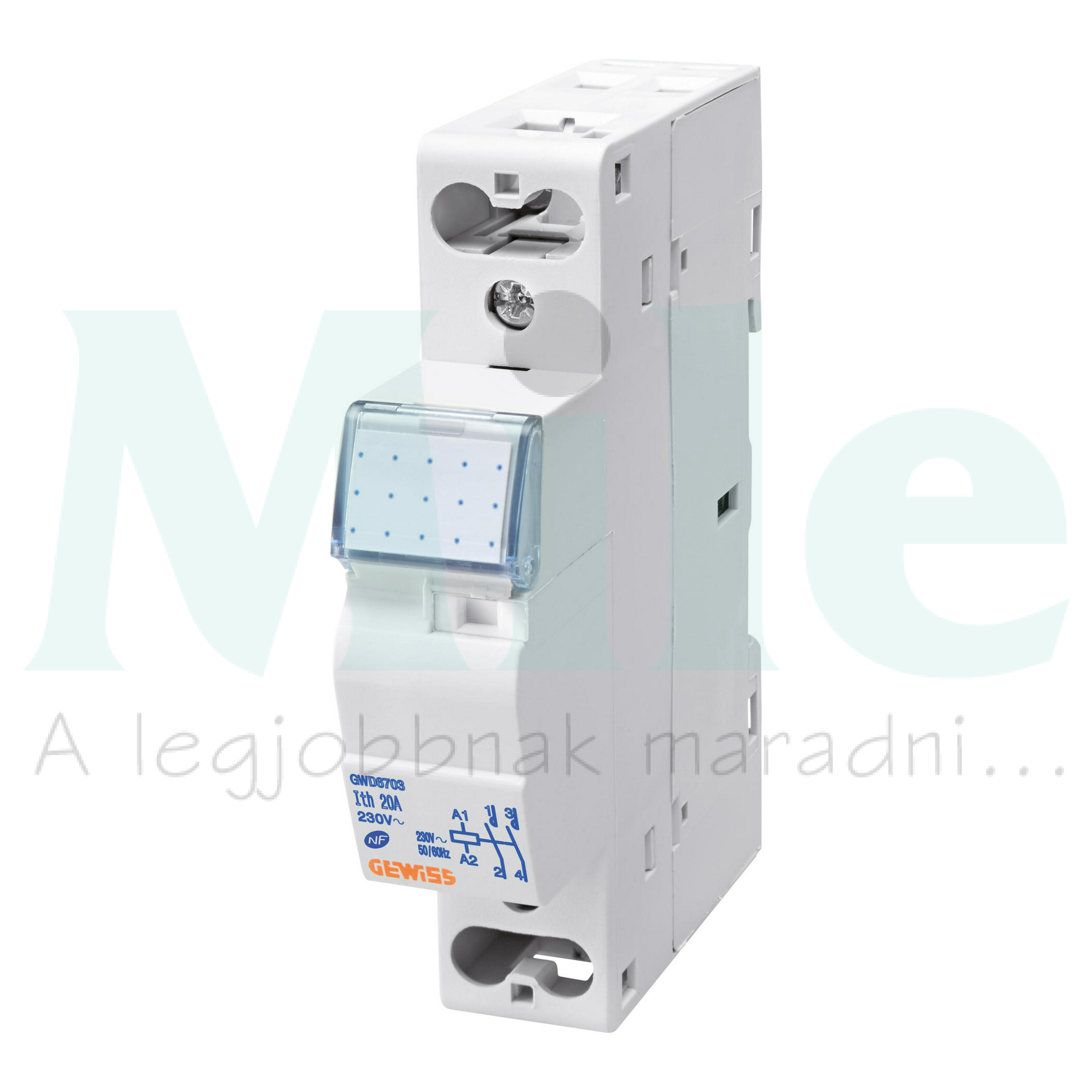 Installációs kontaktor sorolható 20A/ 400V AC 230V AC-műk 1M 90AM GEWISS