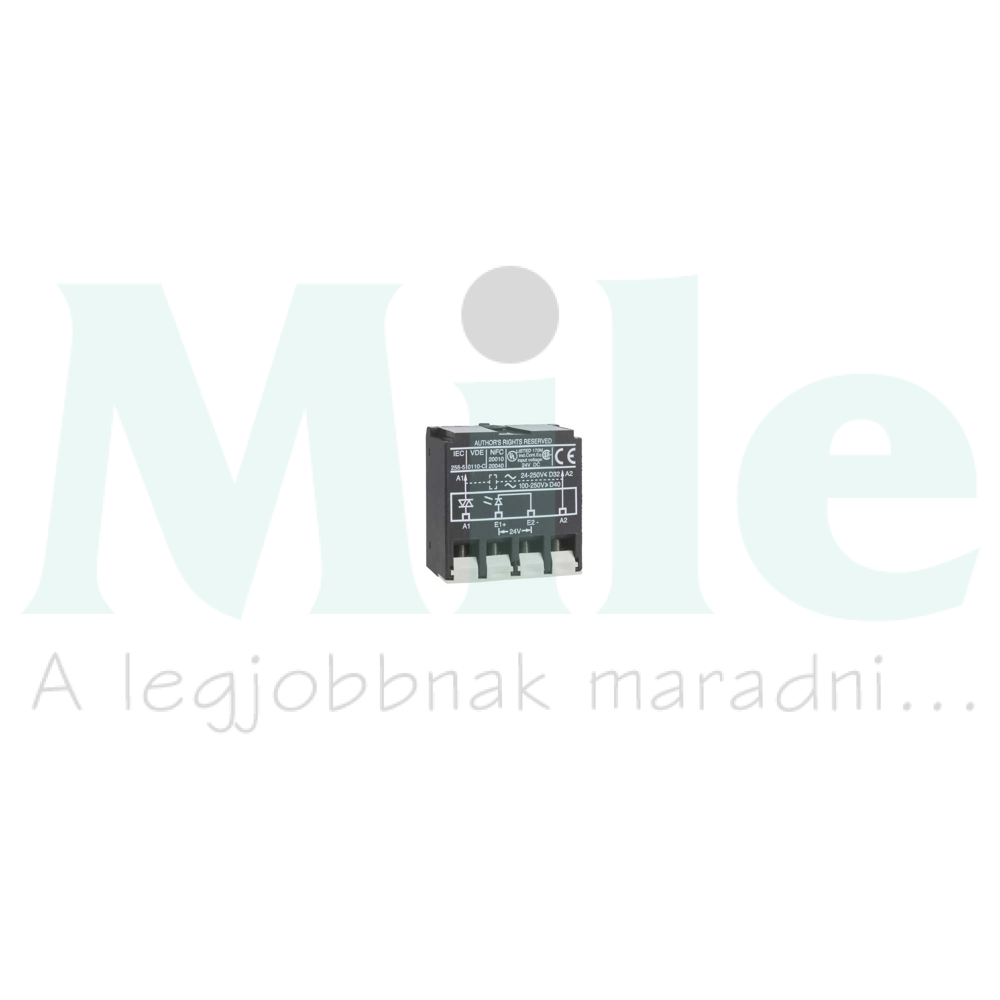 Interfész erősítő modul 24VDC/műk. ráépíthető LA4DWB Schneider