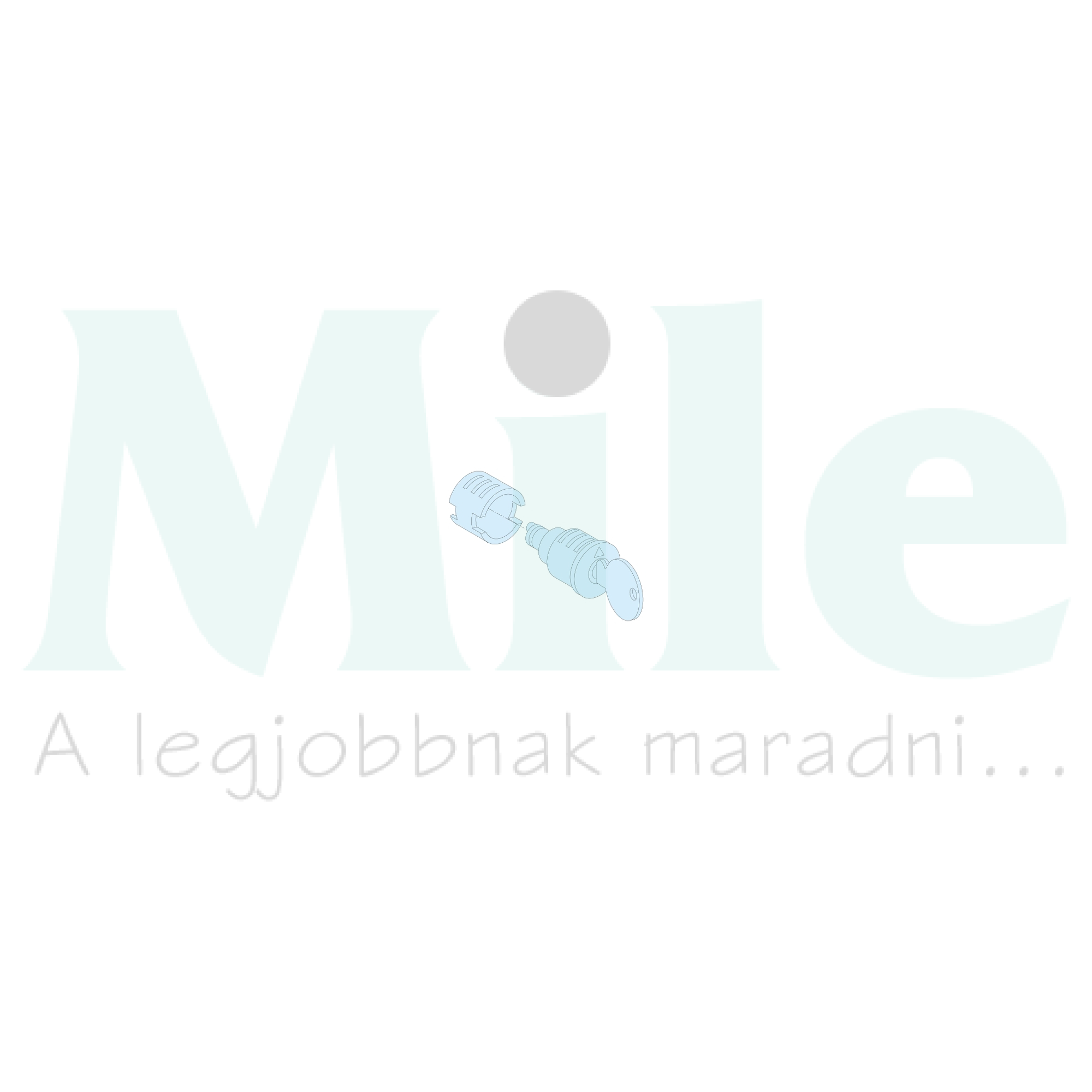 Zárbetét 2kulccsal No2433A záradapter fém Prisma G/P Schneider