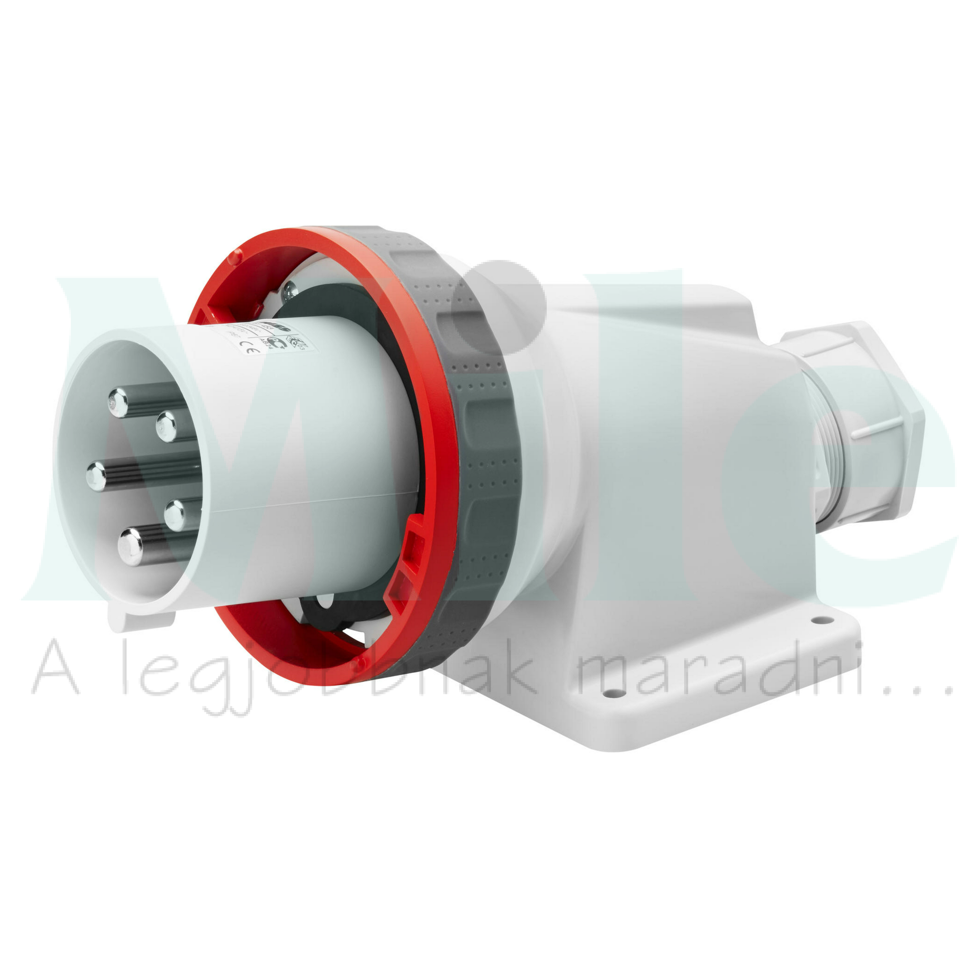 Ipari dugvilla falra szerelhető 3P+N+E ráépíthető 63A 380-415V(50+60Hz) piros IEC309HP GEWISS