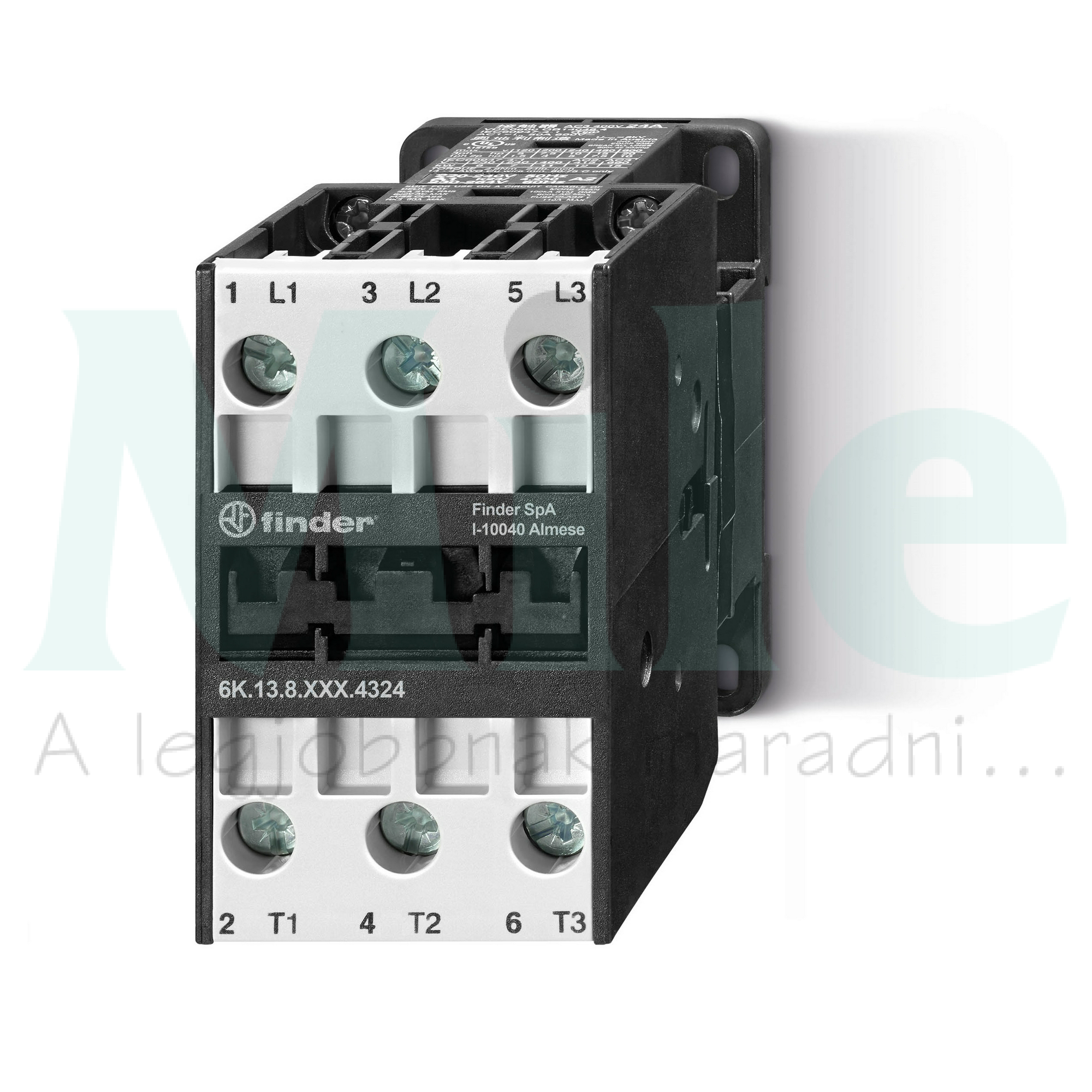 Kontaktor (mágnesk) 11kW/400VAC-3 3Z 24V50Hz csavaros 50A/AC-1/400V 6K.13.8.024.4324 FINDER