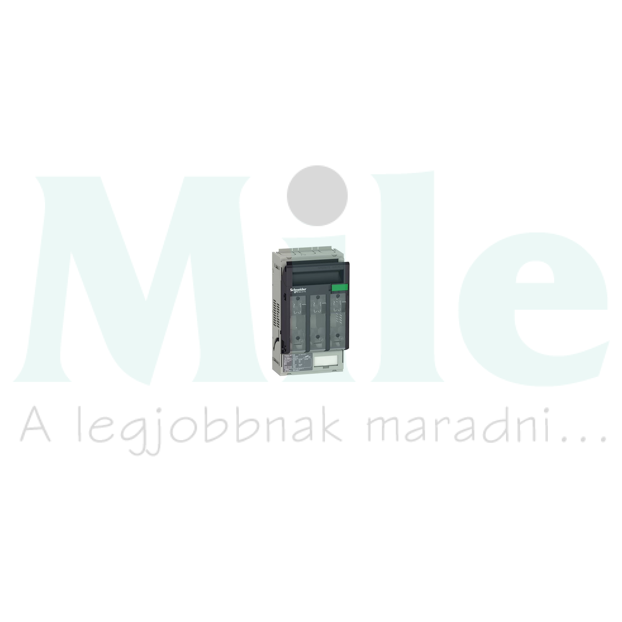 ISFT160 olvadóbiztosítós szakaszolókapcsoló szerelőlapra M8 csatlakozás 49803 követője