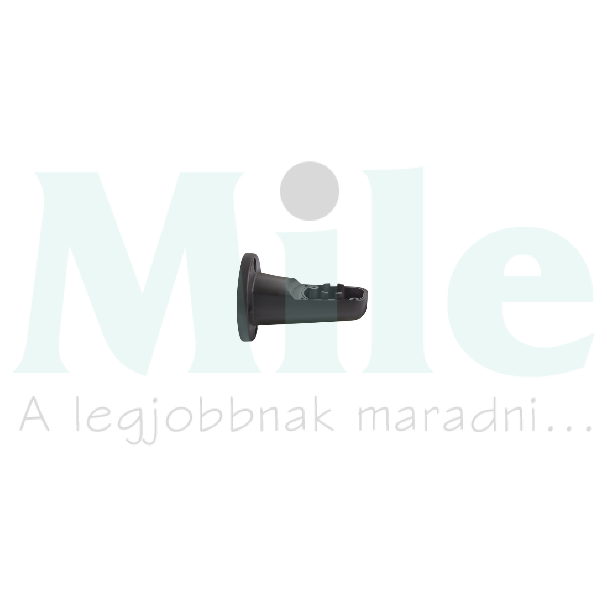 Jelzőoszlop fali tartó d70mmx99mm fekete fali fekete eSIGN BK Type 4X WERMA