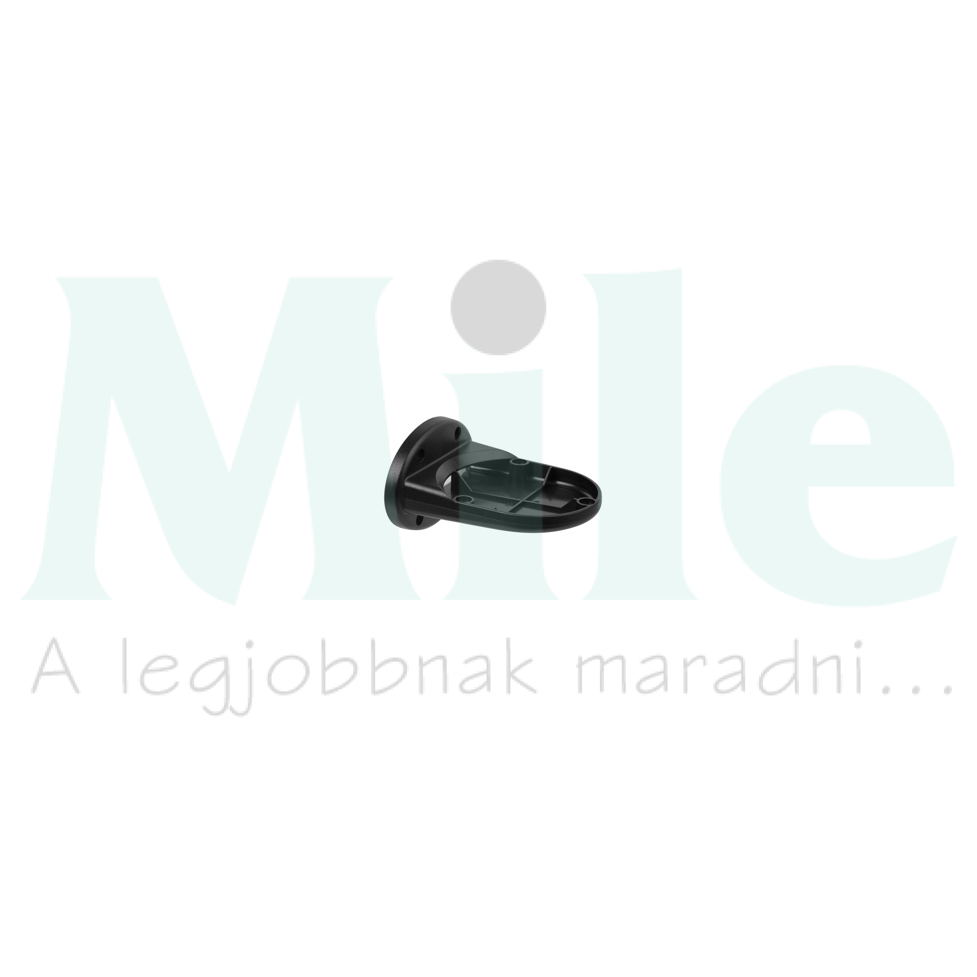 Jelzőoszlop fali tartó fali szerelés fekete WERMA