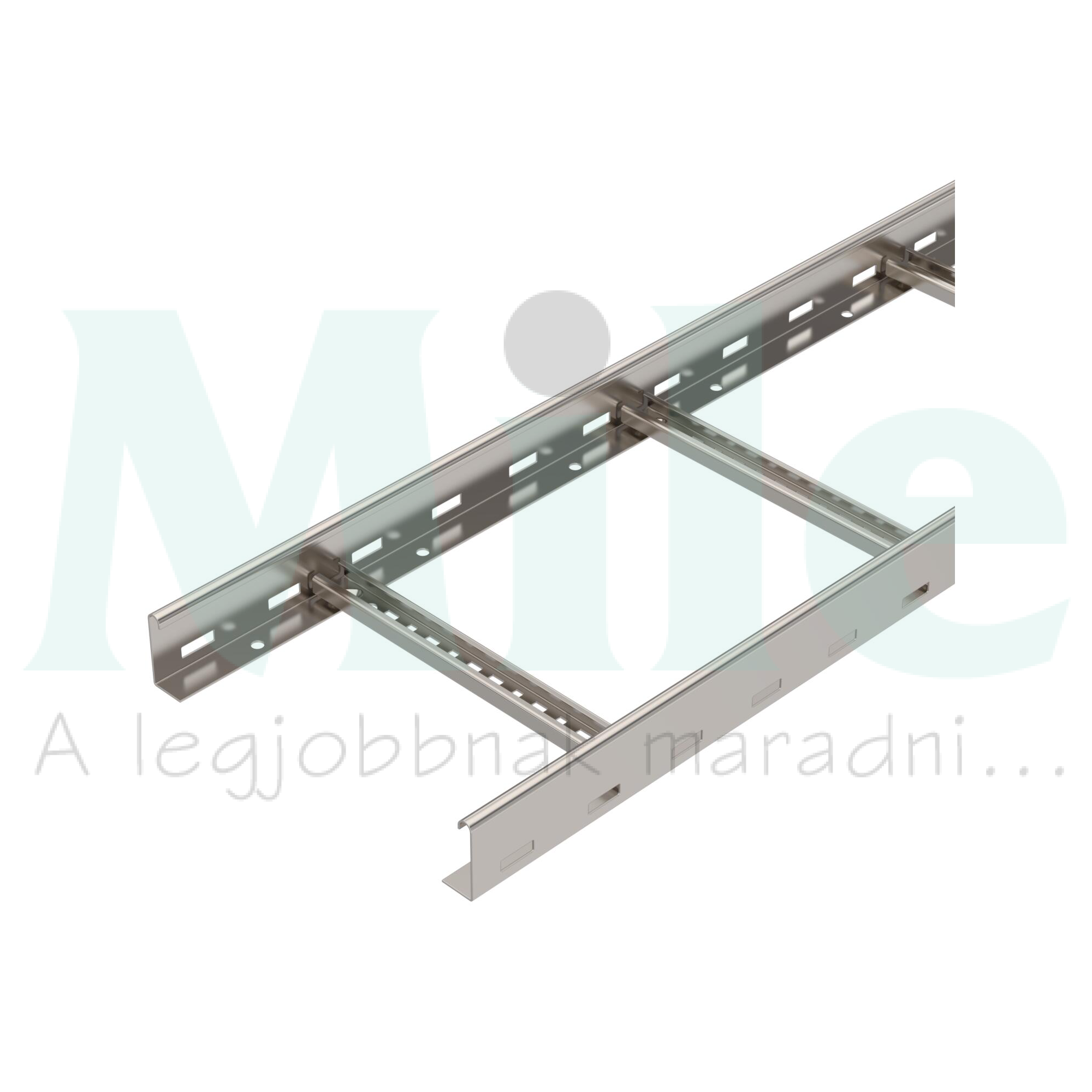 Kábellétra 60mm x 300mm x 6000mm kezeletlen nemesacél LCIS 630 6 A2 OBO-BETTERMANN