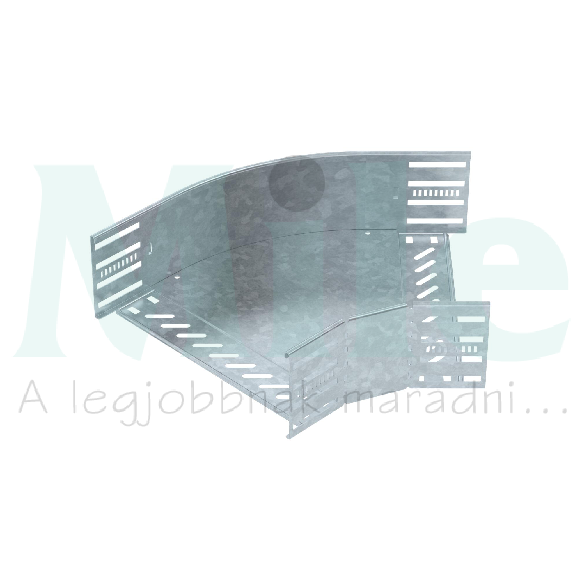 Kábeltálca 45° idom 300mm x 110mm-mag. 45° merítetten horganyzott acél RB 45 130 FT OBO-BETTERMANN