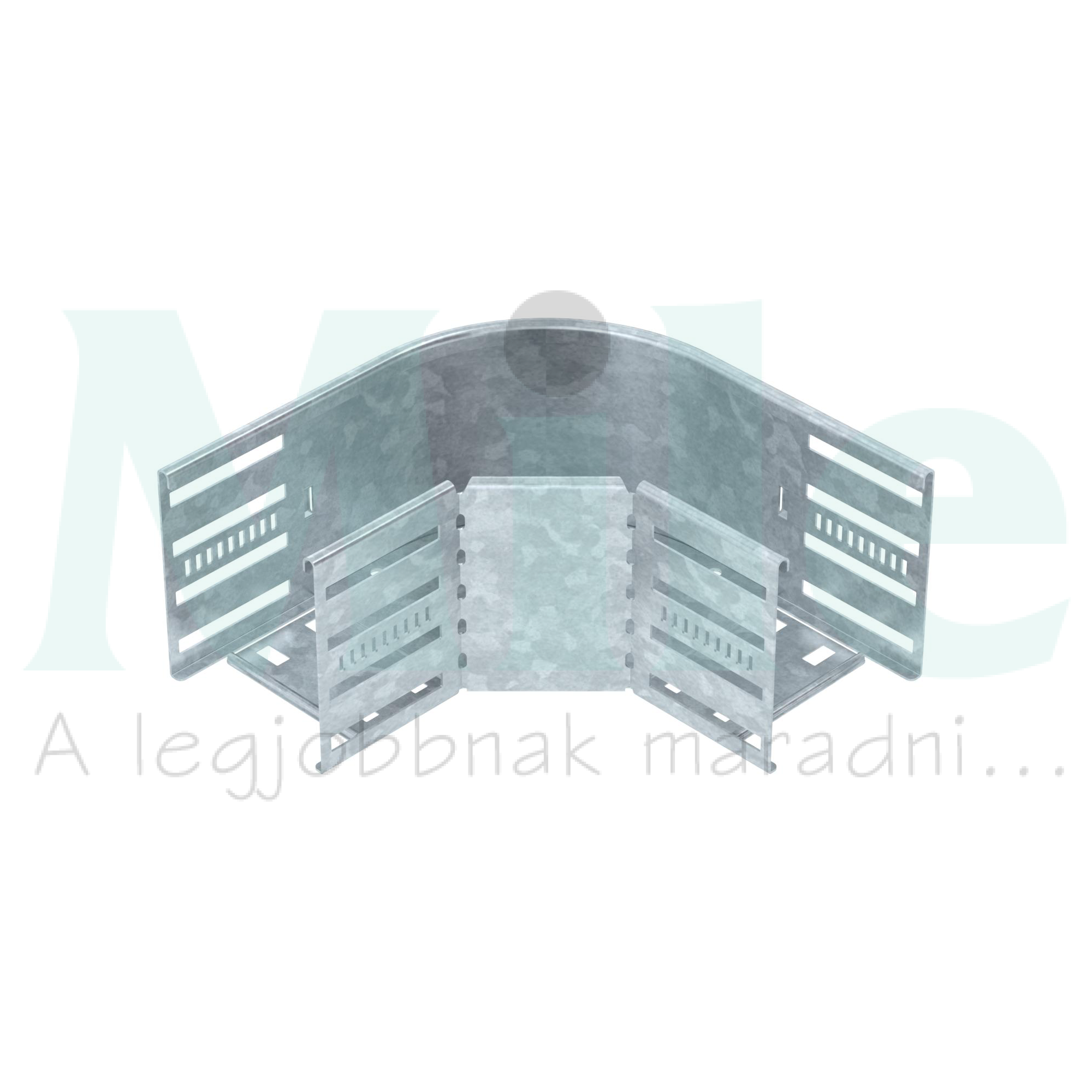 Kábeltálca 90° idom 100mm x 110mm-mag. 90° merítetten horganyzott RB 90 110 FT OBO-BETTERMANN