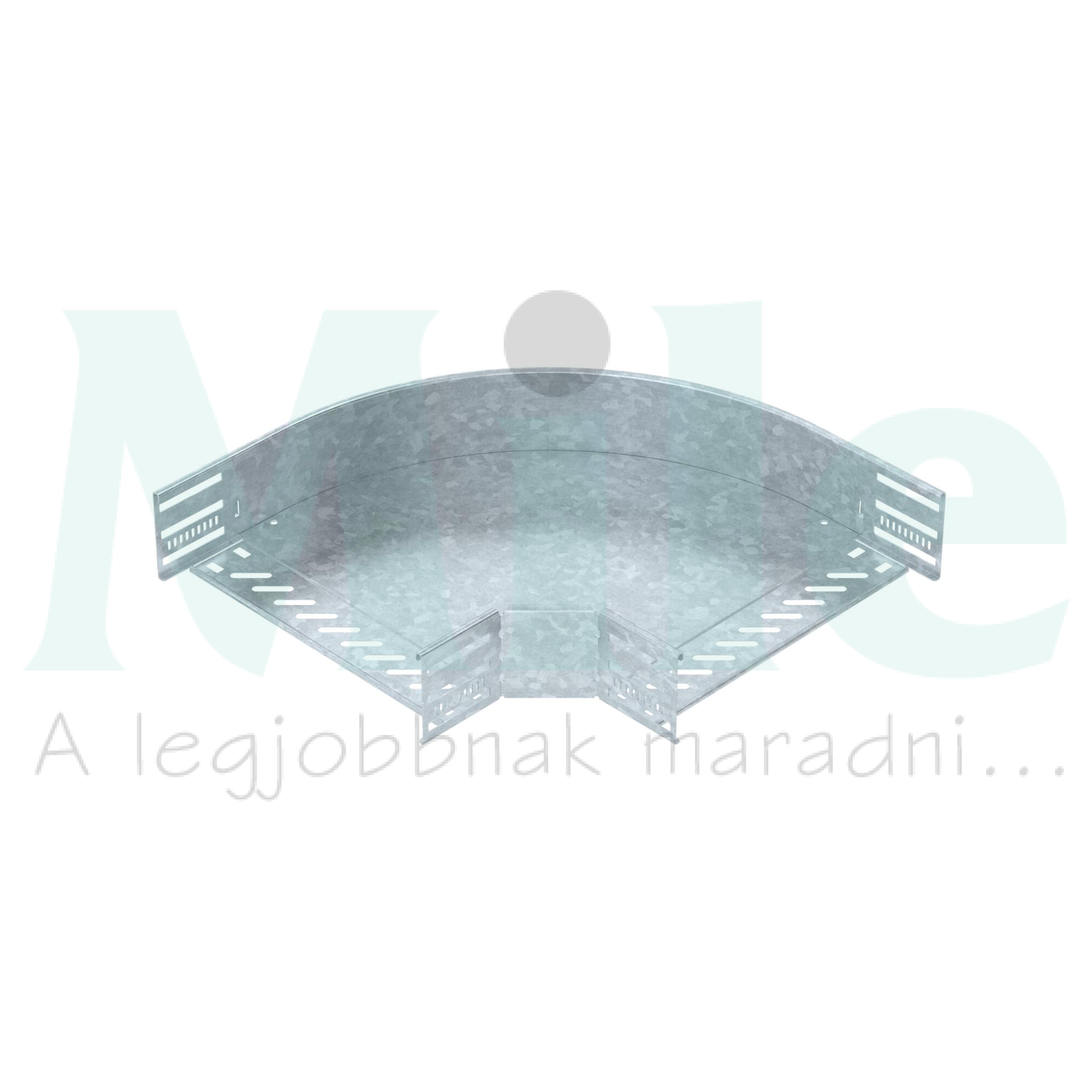 Kábeltálca 90° idom 300mm x 85mm-mag. 90° tűzihorganyzott acél RB 90 830 FT OBO-BETTERMANN