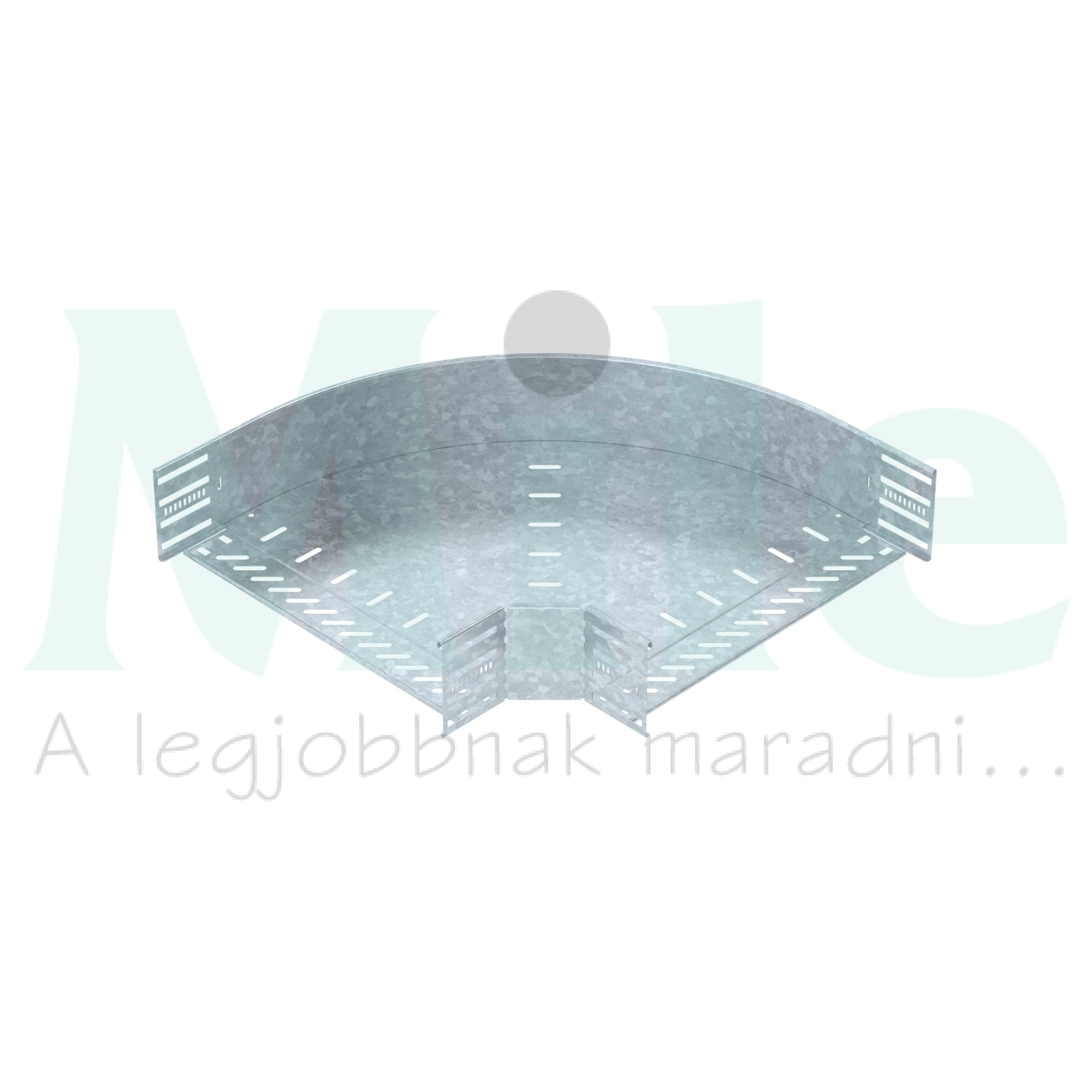Kábeltálca 90° idom 400mm x 110mm-mag. 90° merítetten horganyzott RB 90 140 FT OBO-BETTERMANN