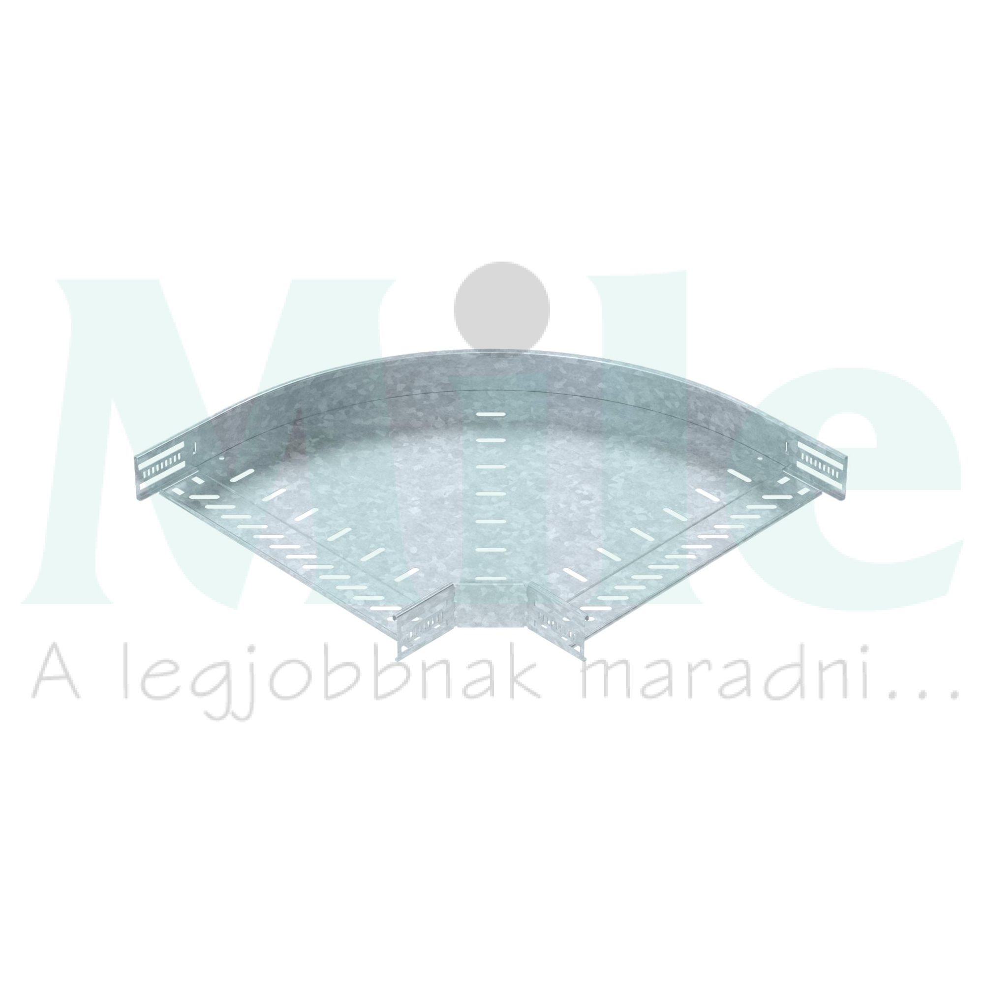 Kábeltálca 90° idom 400mm x 60mm-mag. 90° merítetten horganyzott acél RB 90 640 FT OBO-BETTERMANN