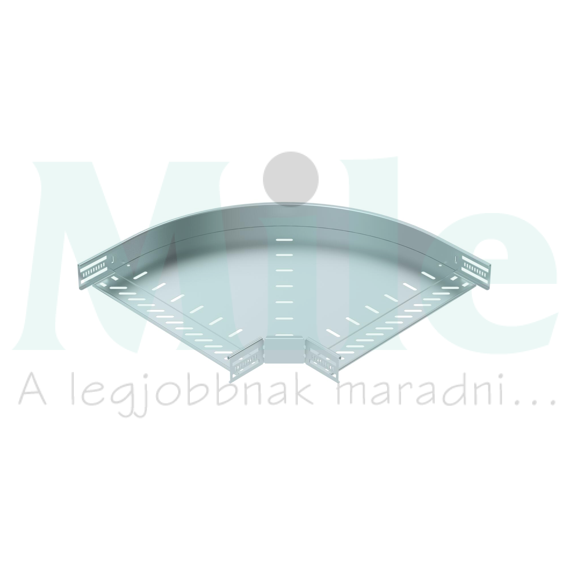 Kábeltálca 90° idom 400mm x 60mm-mag. 90° szalaghorganyzott acél RB 90 640 FS OBO-BETTERMANN