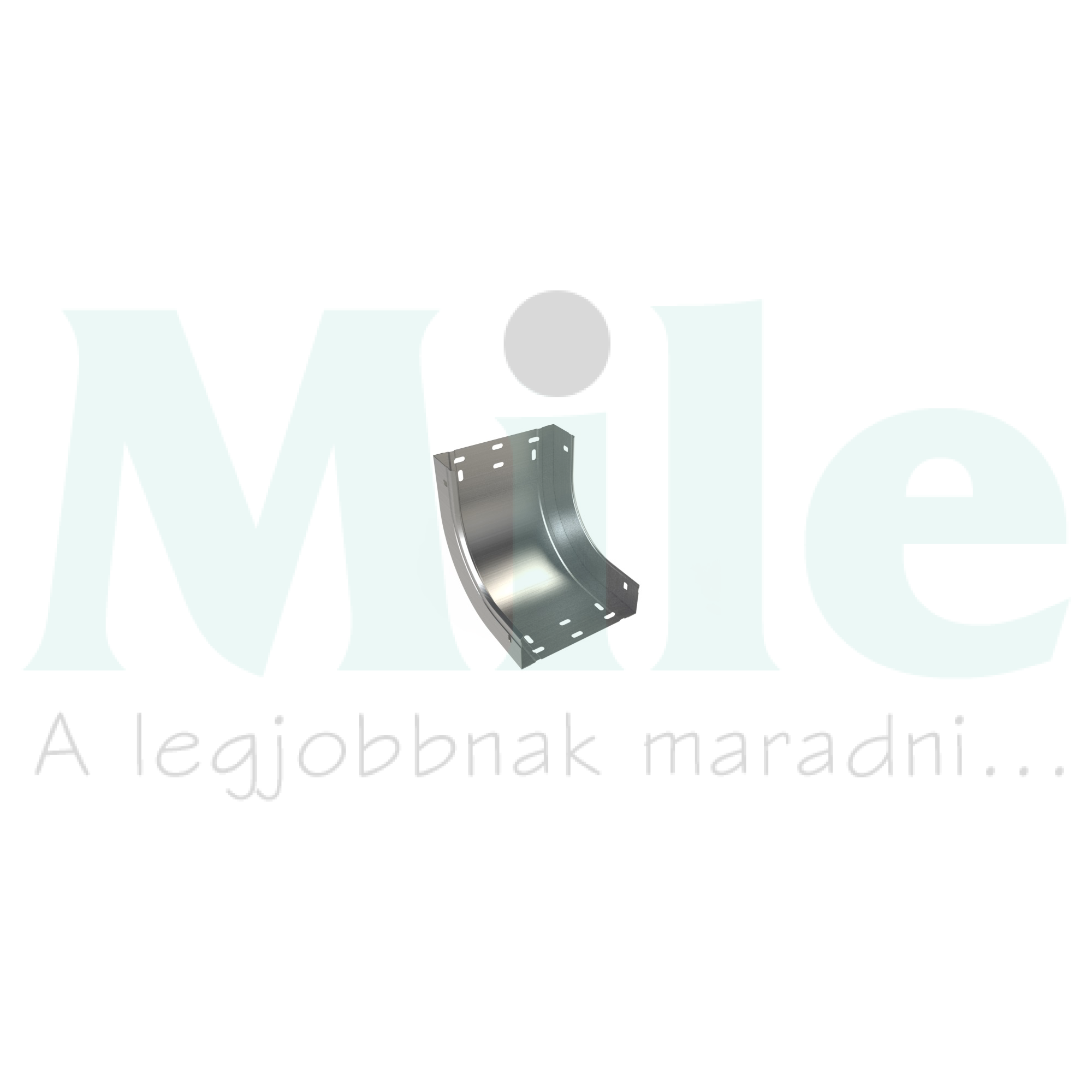 Kábeltálca emelő idom 200mm x 60mm-mag. 90° szalaghorganyzott acél CCERC 200x60 GS BASOR