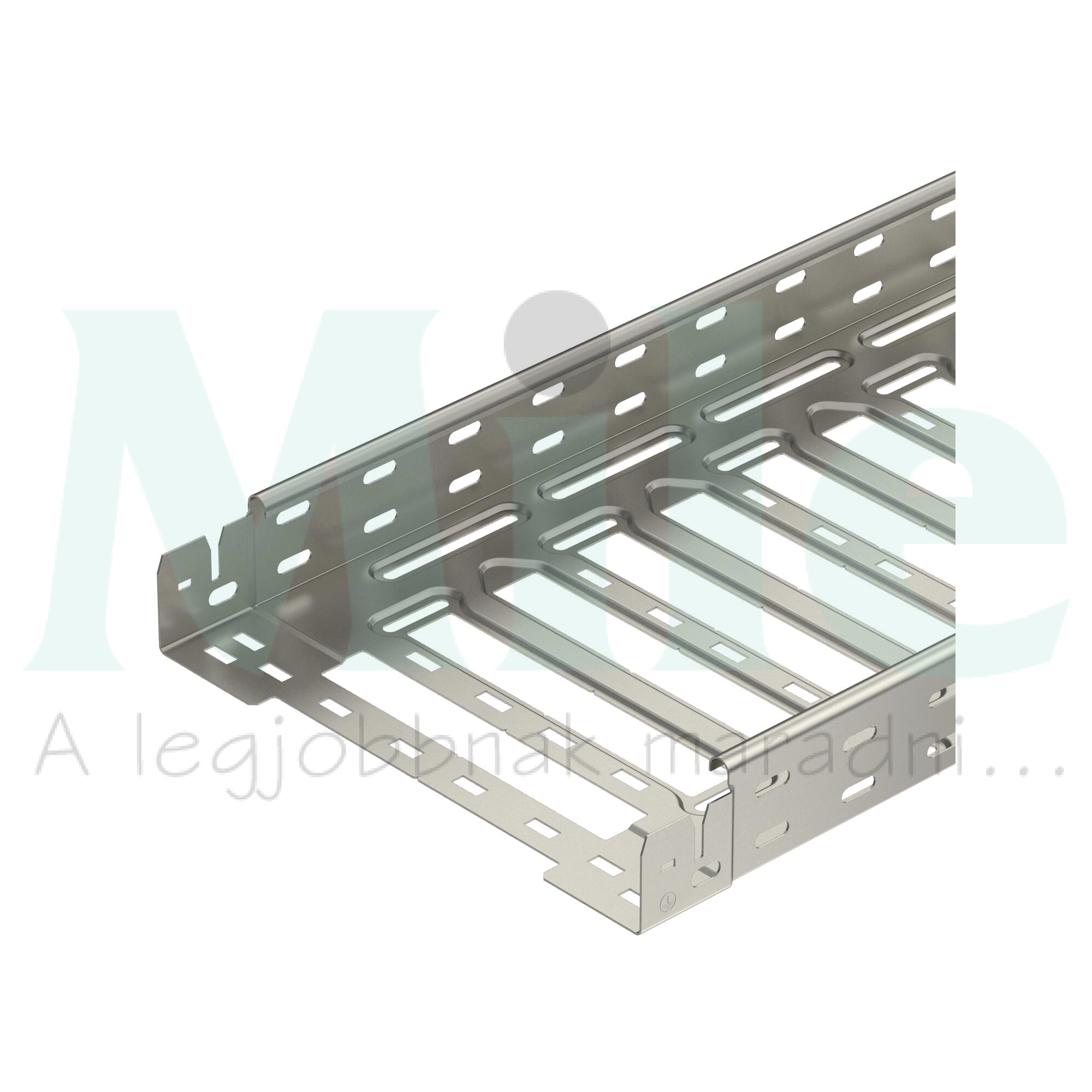 Kábeltálca gyorsösszekötős 3m nemesacél kezeletlen 60mm x 400mm x 3050mm x SKSM 640 A2 OBO-BETTERMANN