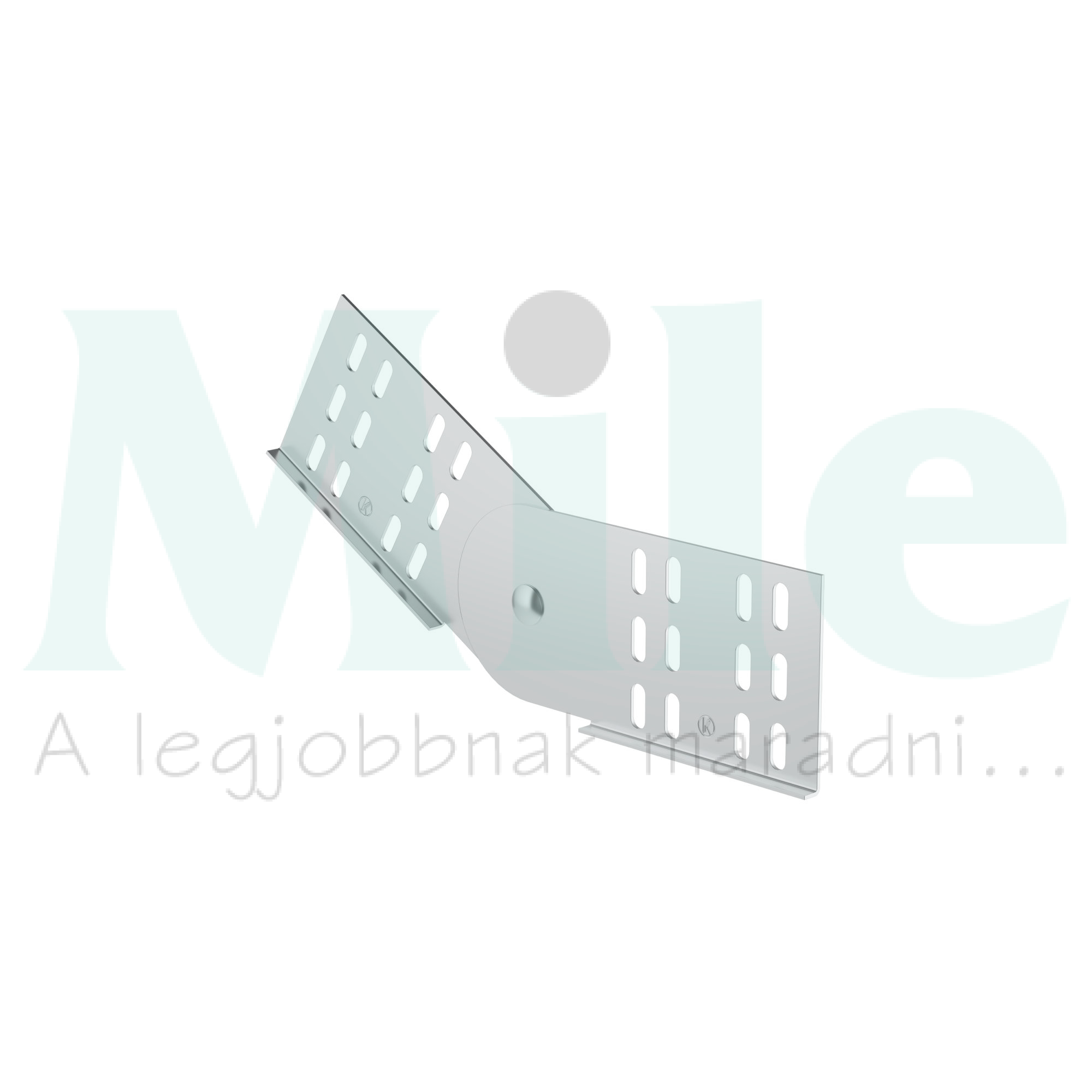 Kábeltálca összekötő csuklós hosszanti/csuklós csavaros szalaghorganyzott acél 260mm x SK KOPOS