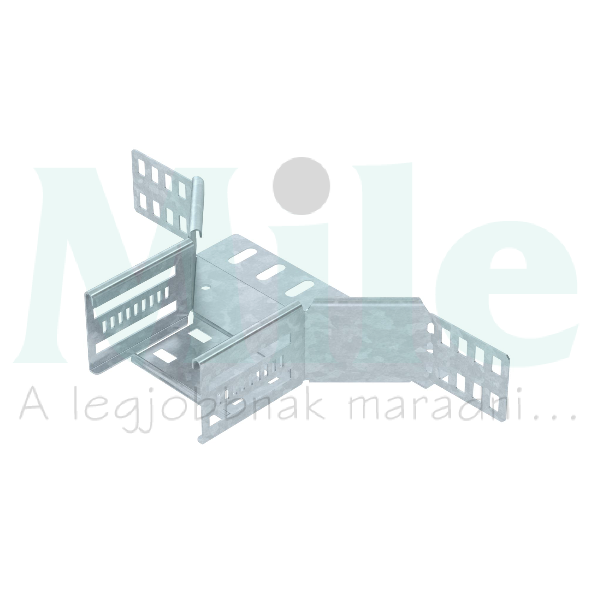 Kábeltálca T-elágazóidom 60mm 100mm-sz/leág merítetten horganyzott acél RAA 610 FT 6042211 OBO-BETTERMANN