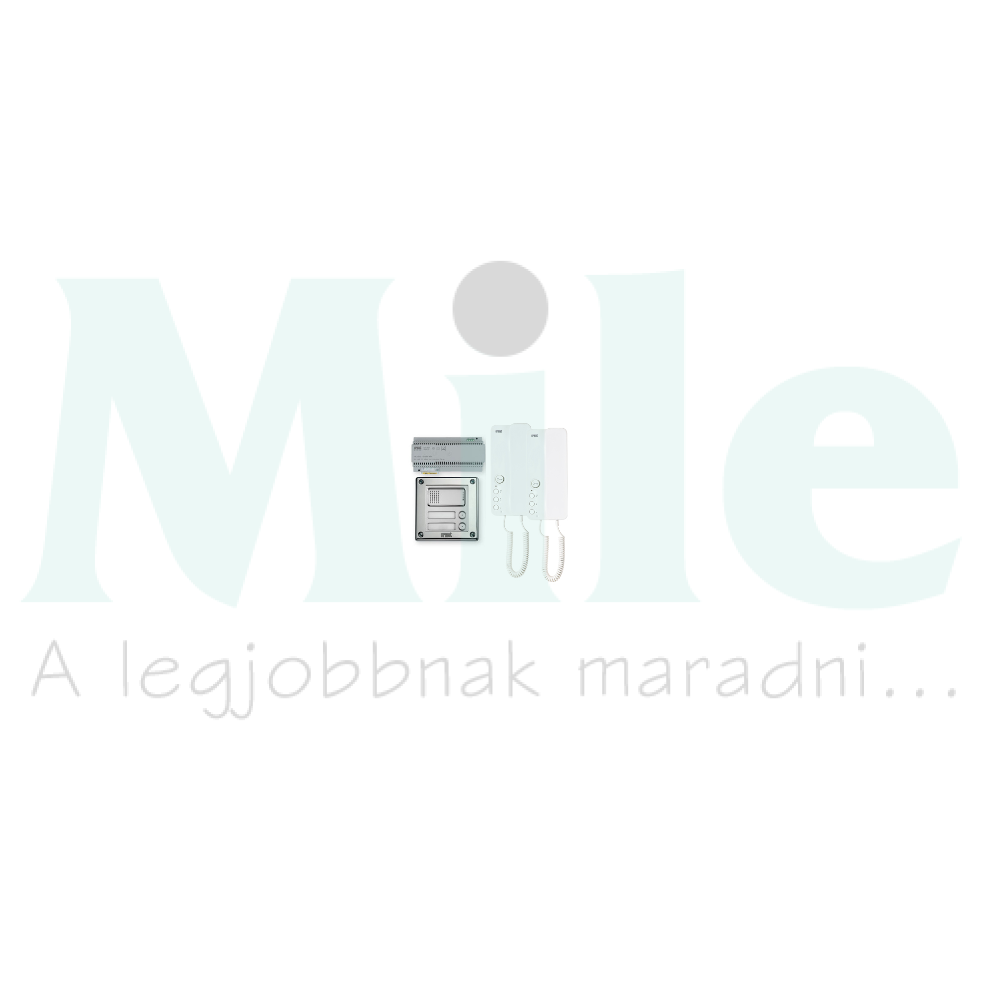 Kaputelefon készlet 2Voice 1083/64+2x1183/5+1083/20A 2-lakás Sinthesi Steel+Miro URMET