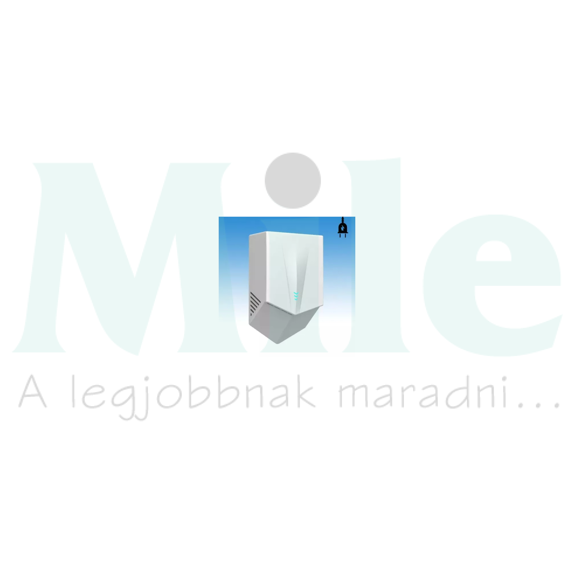 Kézszárító 1300W IPX1 (infrás, nagysebességű) műanyag 1/N/PE~230V fehér B&K Kft