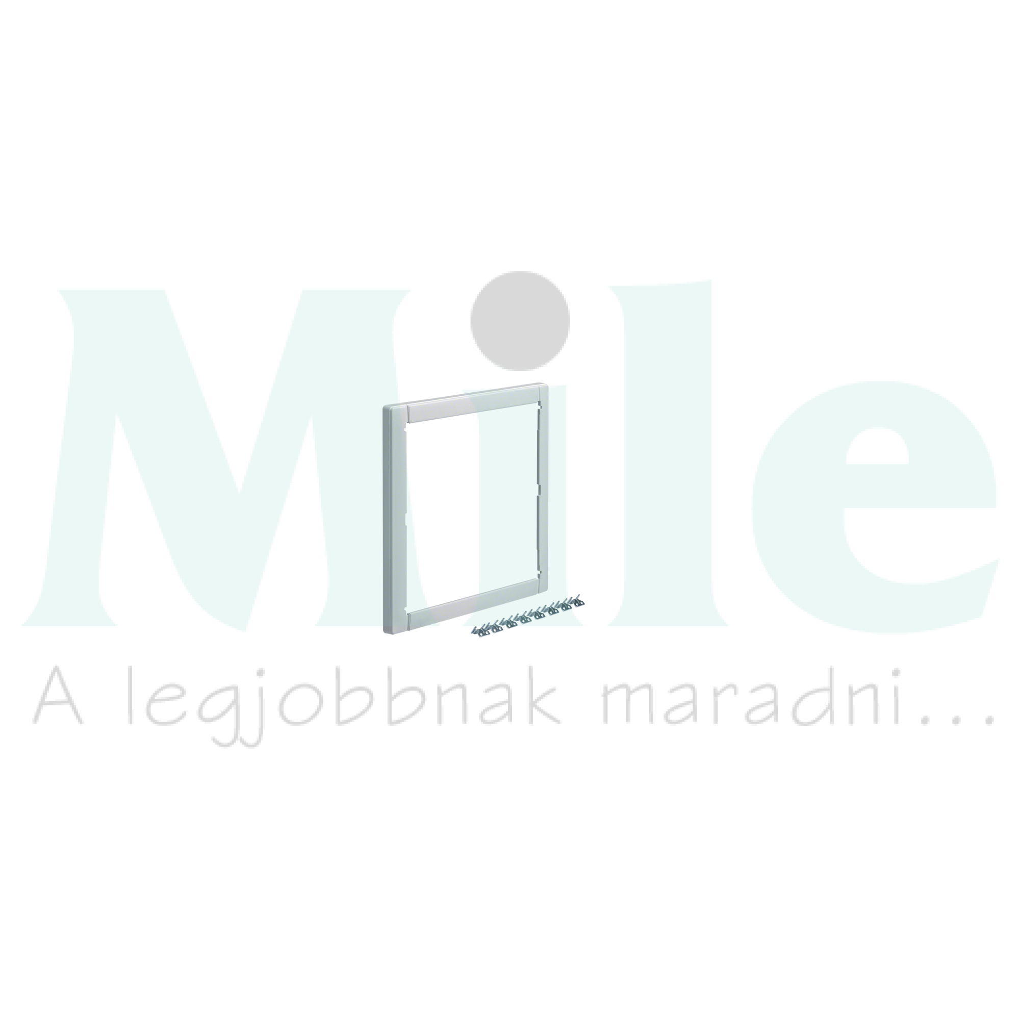 Kiemelőkeret 1soros fehér műanyag Volta Hager