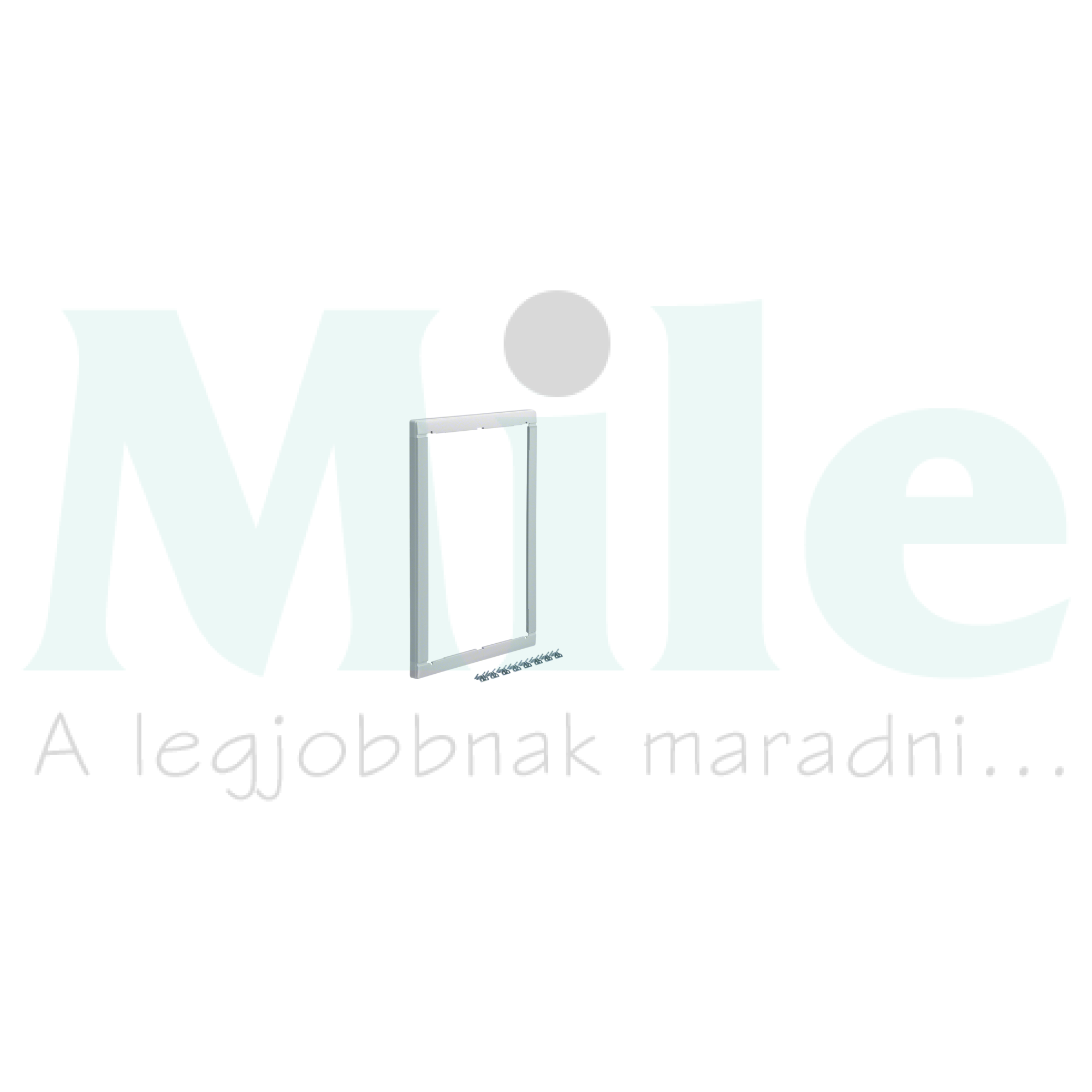 Kiemelőkeret 2soros fehér műanyag Volta Hager