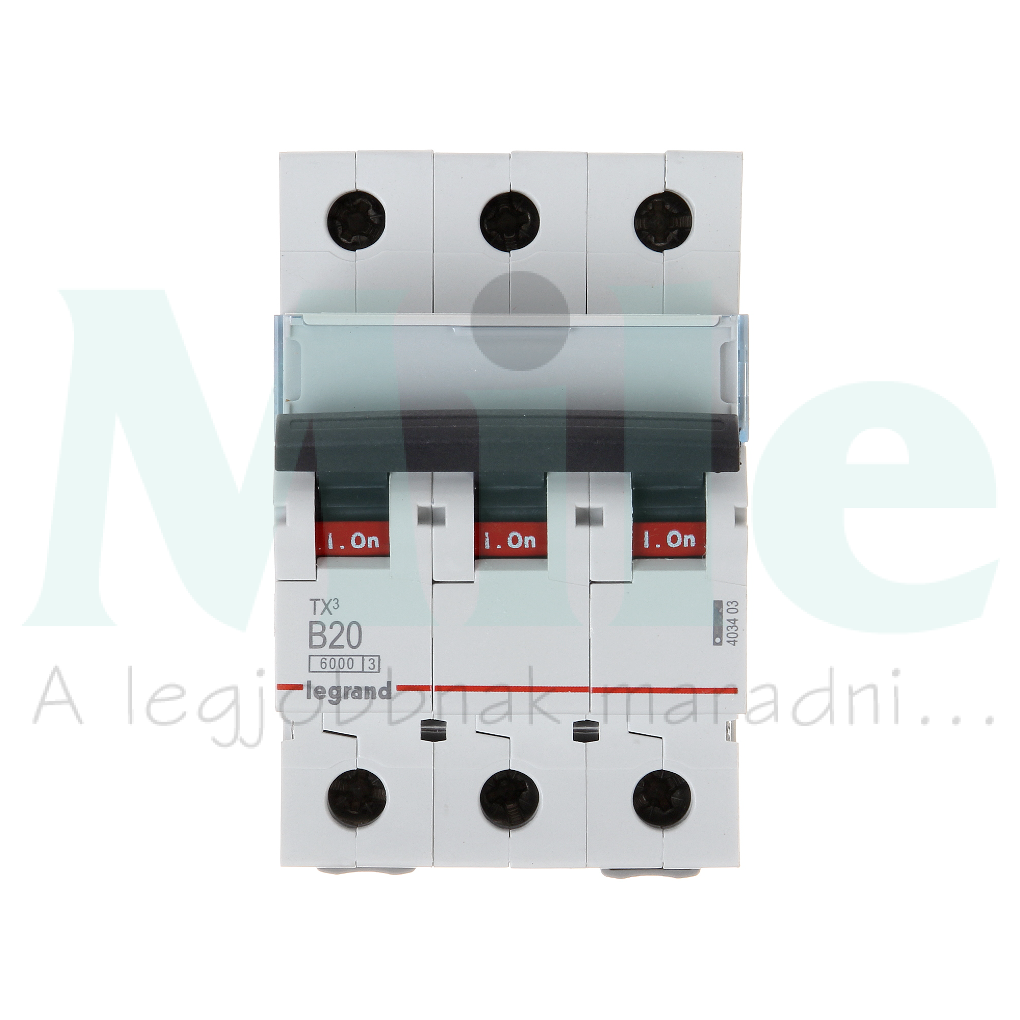 Kismegszakító 3P 20A B-jelleg 400V AC 6kA/60898 TX3 LEGRAND