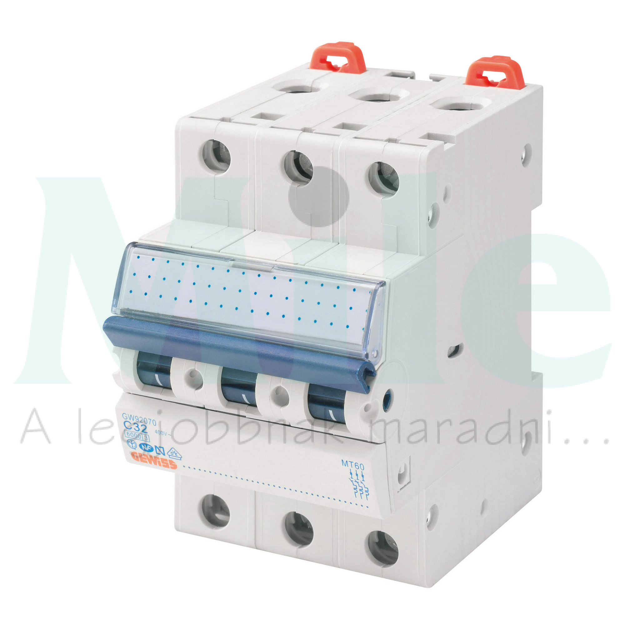 Kismegszakító 3P 50A C-jelleg 400V AC 10kA/60898 12.5kA/60947 MT100 GEWISS