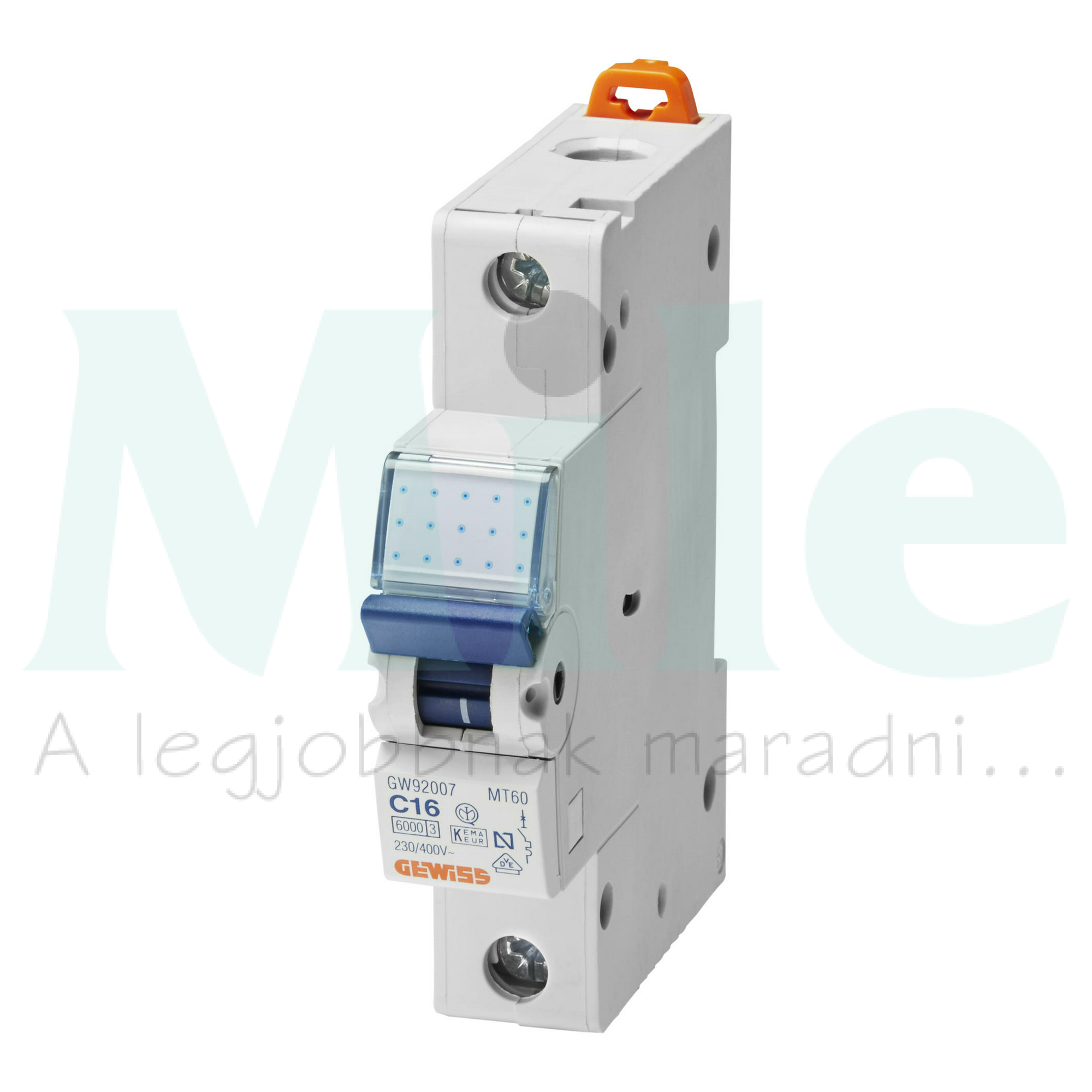 Kismegszakító kompakt 1P 10A C-jelleg 400V AC 4.5kA/60898 4.5kA/60947 1M MTC45 GEWISS