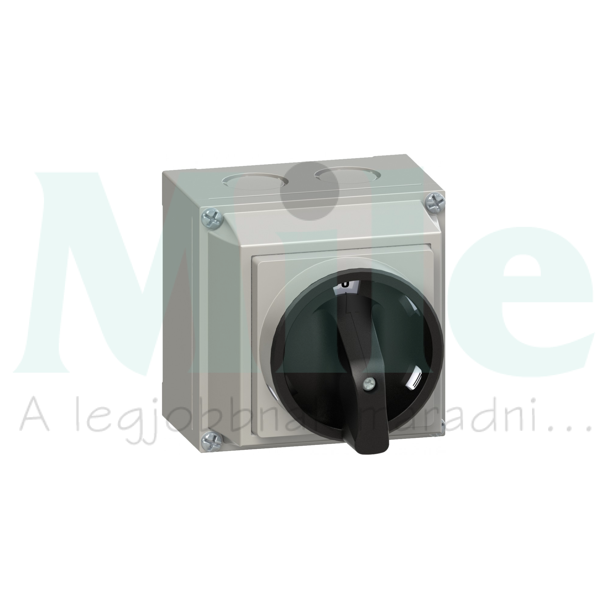 Terhelés 0-1 lakatolható be-ki kapcsoló 4P 20A 5.5kW/400VAC-3 tokozott KKML0-20-6044 Ganz KK