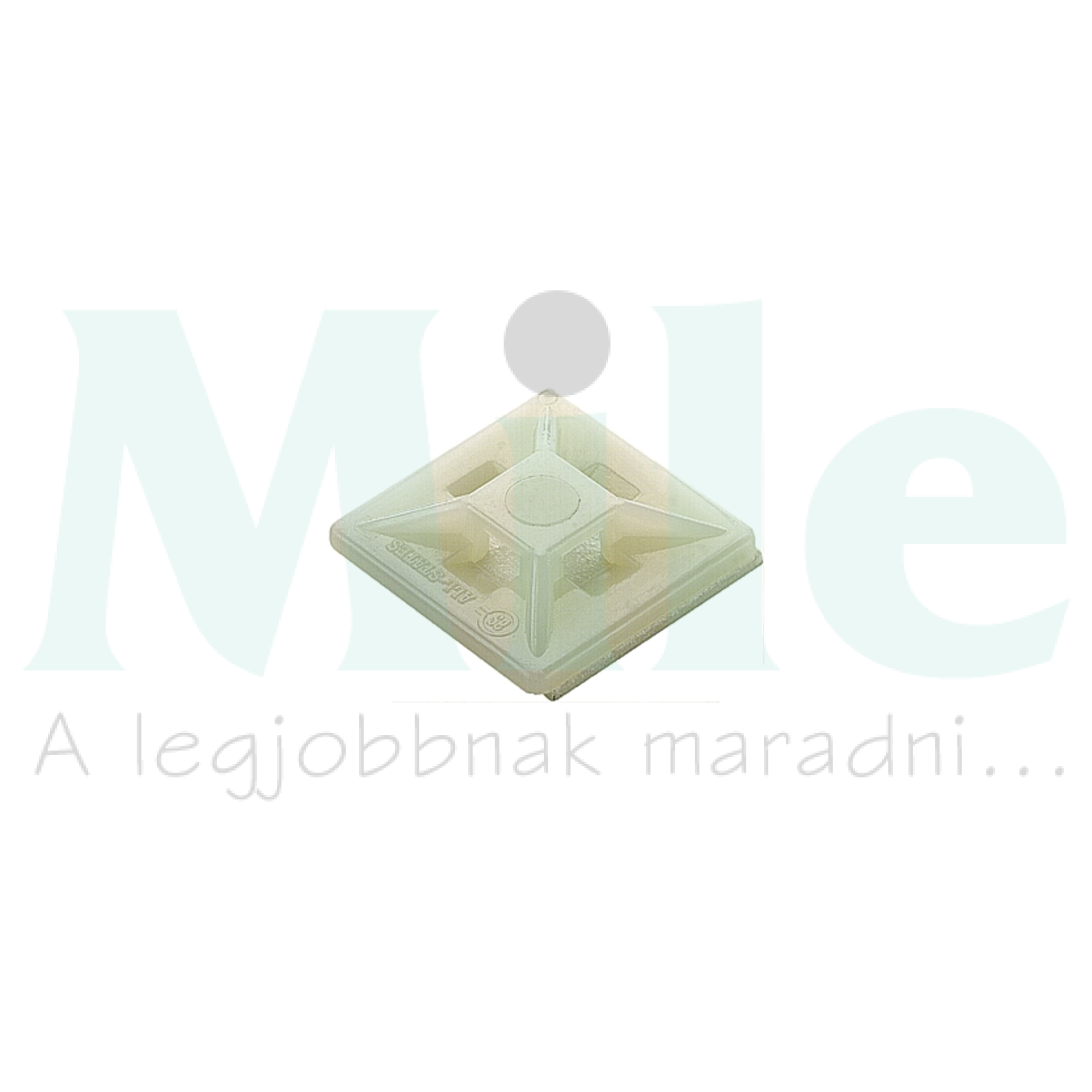 Kötegelő talp öntapadós+csavarozható 4oldalt fűzhető CBH 19/19 NATUR Weidmüller