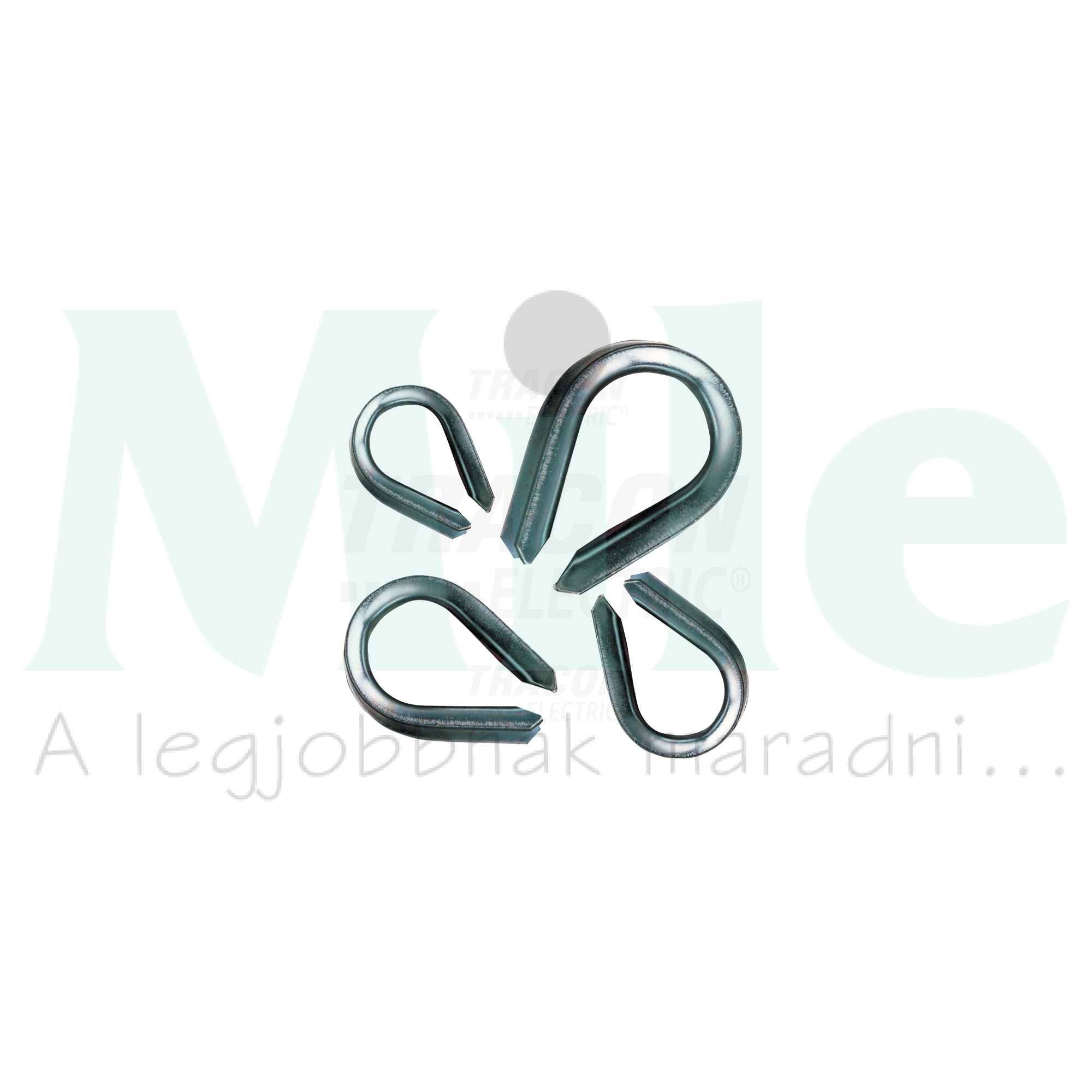 Kötélszív d4-5mm sodronyhoz acél galván/elektrolit horganyzott TRACON