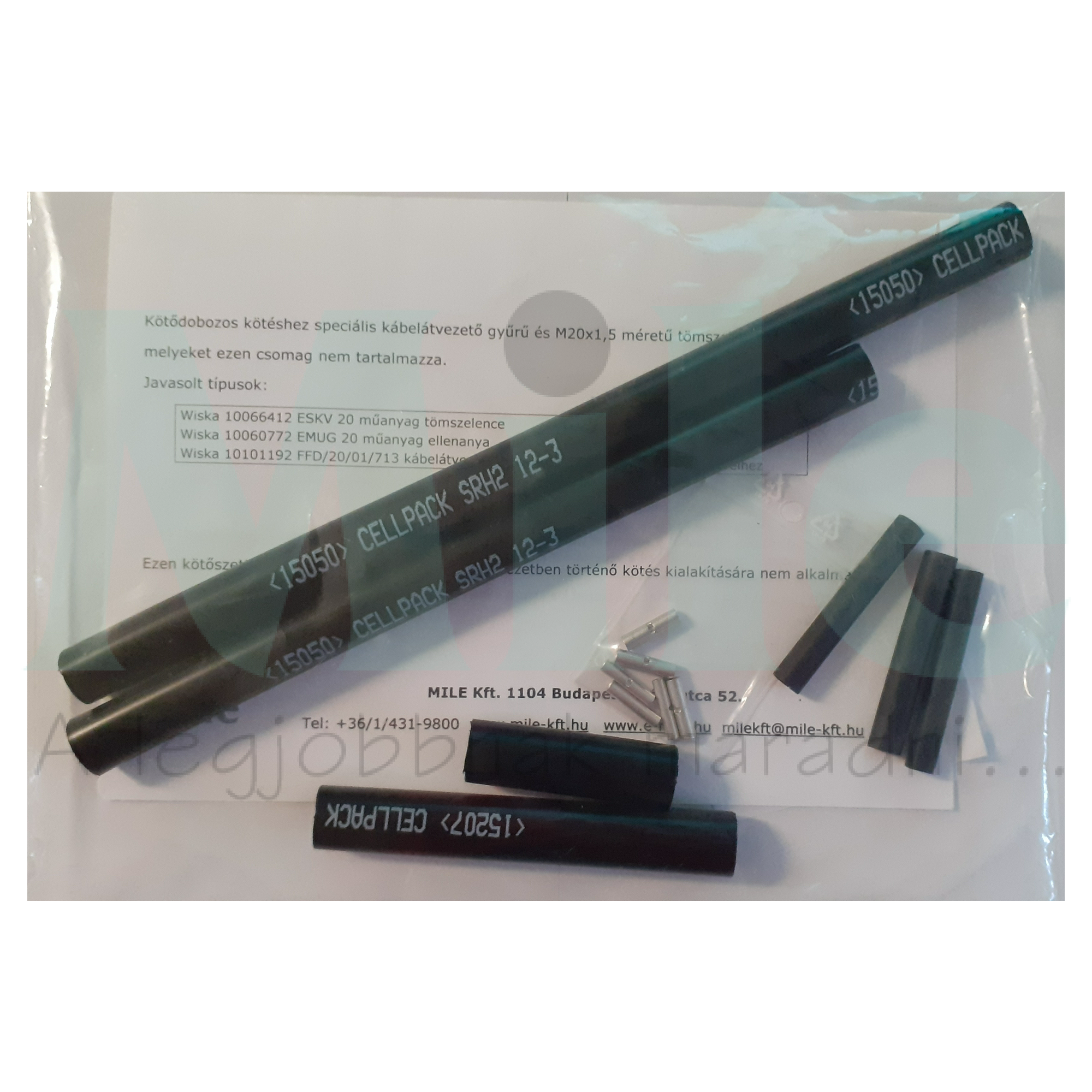 Fűtőkábel csatlakozókészlet cső-/ereszfűtéshez D-TRACE/ELSR/SJXFJ-hez  SRH2 12-3+SRUM 6-2 +6xtold