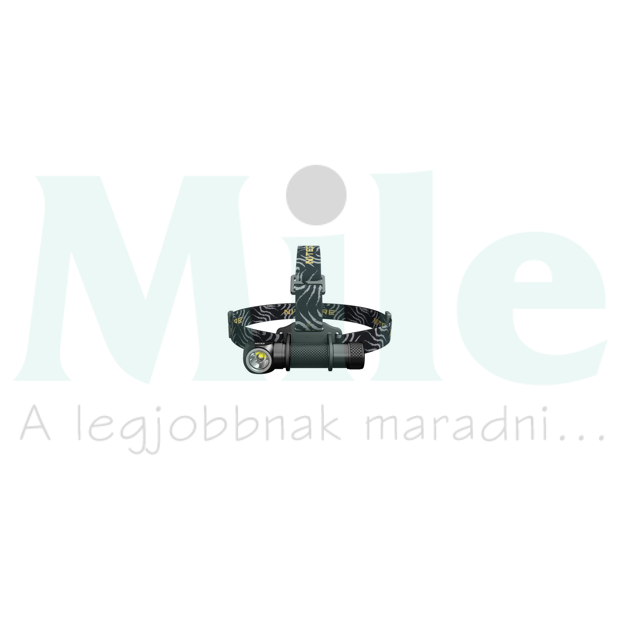 LED fejlámpa 1000lm 8750cd 187m 18650 1x tölthető akku teleppel IPX8 alumínium HC33 NITECORE