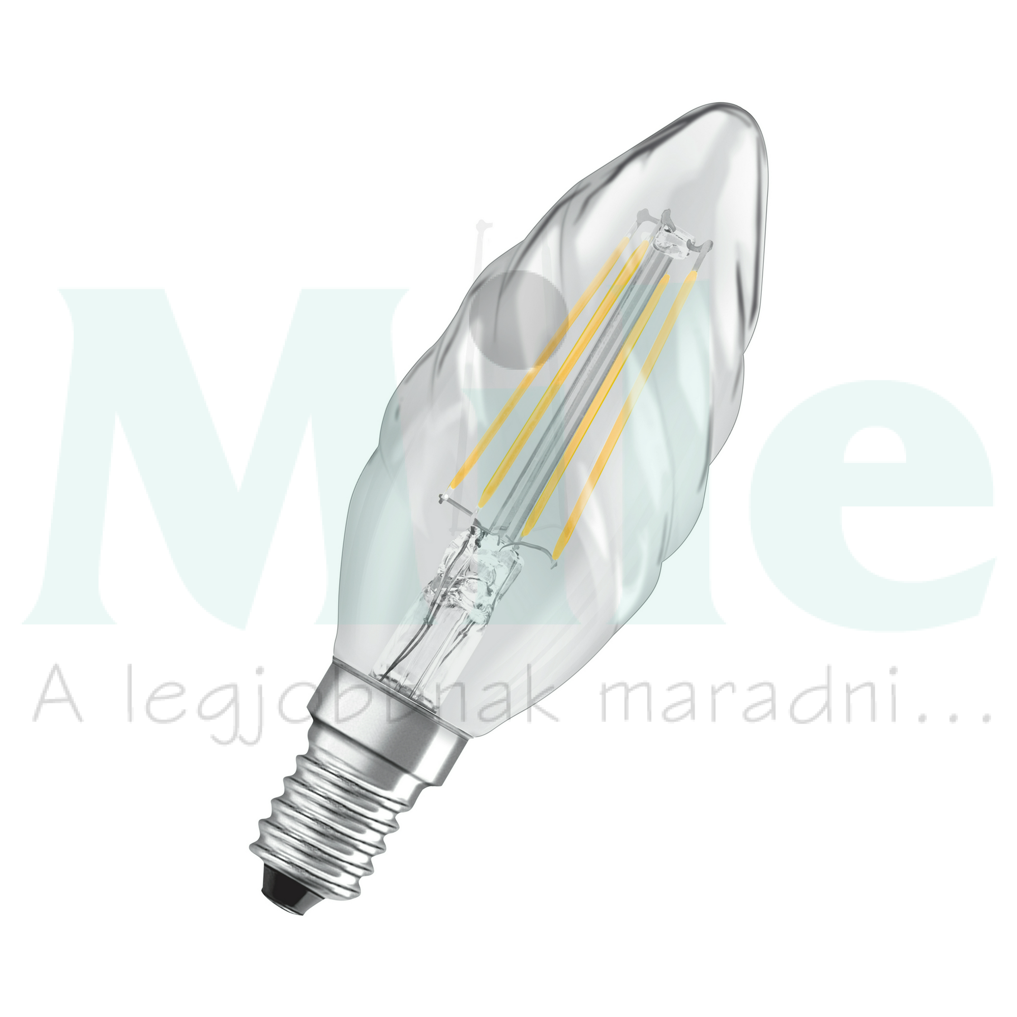 LED lámpa B35 gyertya filament 4W- 40W E14 470lm 827 220-240V AC 15000h 300° LEDPCLBW40 LEDVANCE