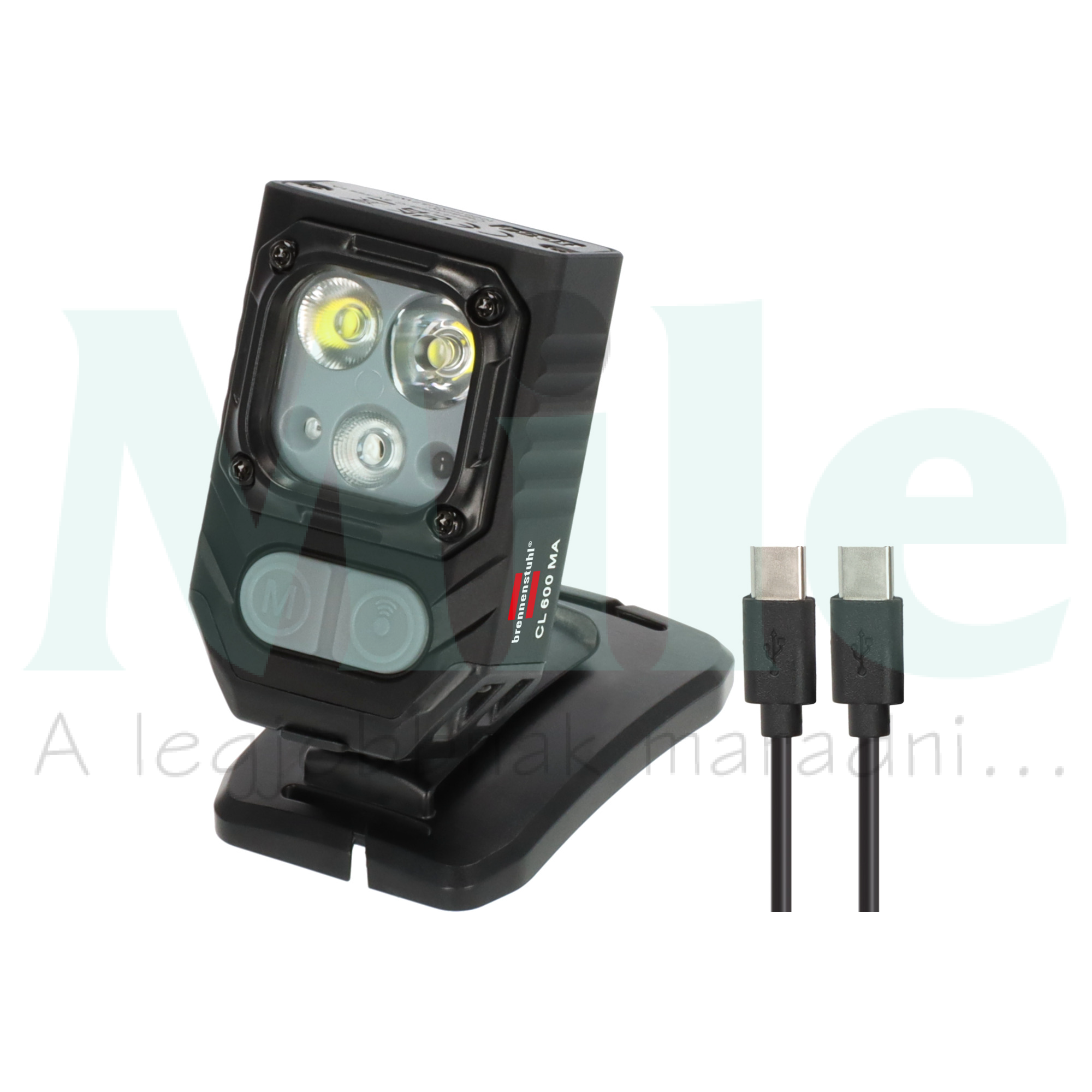 LED munkalámpa USB-C-kábellel beépített LED 600lm 3.7V 5W 6500K fém/műanyag IP54 CL 600 MA LECTRA