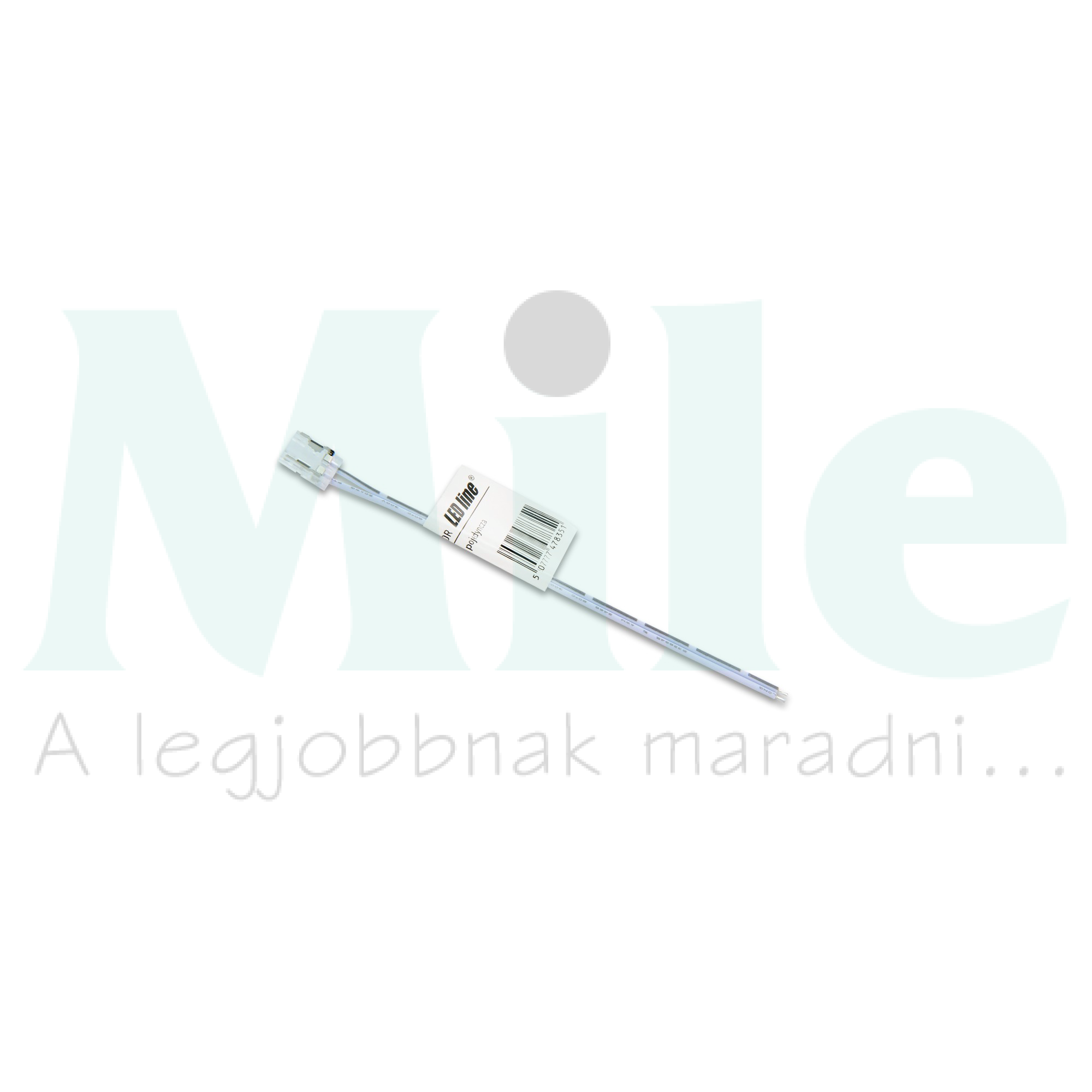 LED szalag csatlakozó 10mm COB-szalaghoz 2pólus 150mm-vezeték CLICK LED line