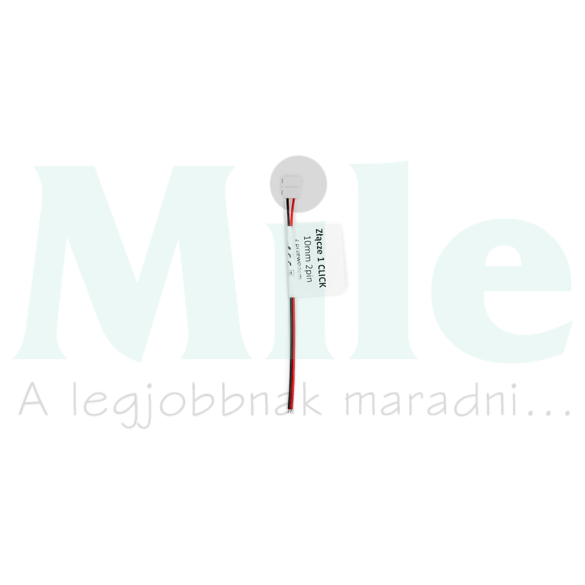 LED szalag csatlakozó 10mm-szalaghoz 2pólus 140mm-vezeték CLICK LED line