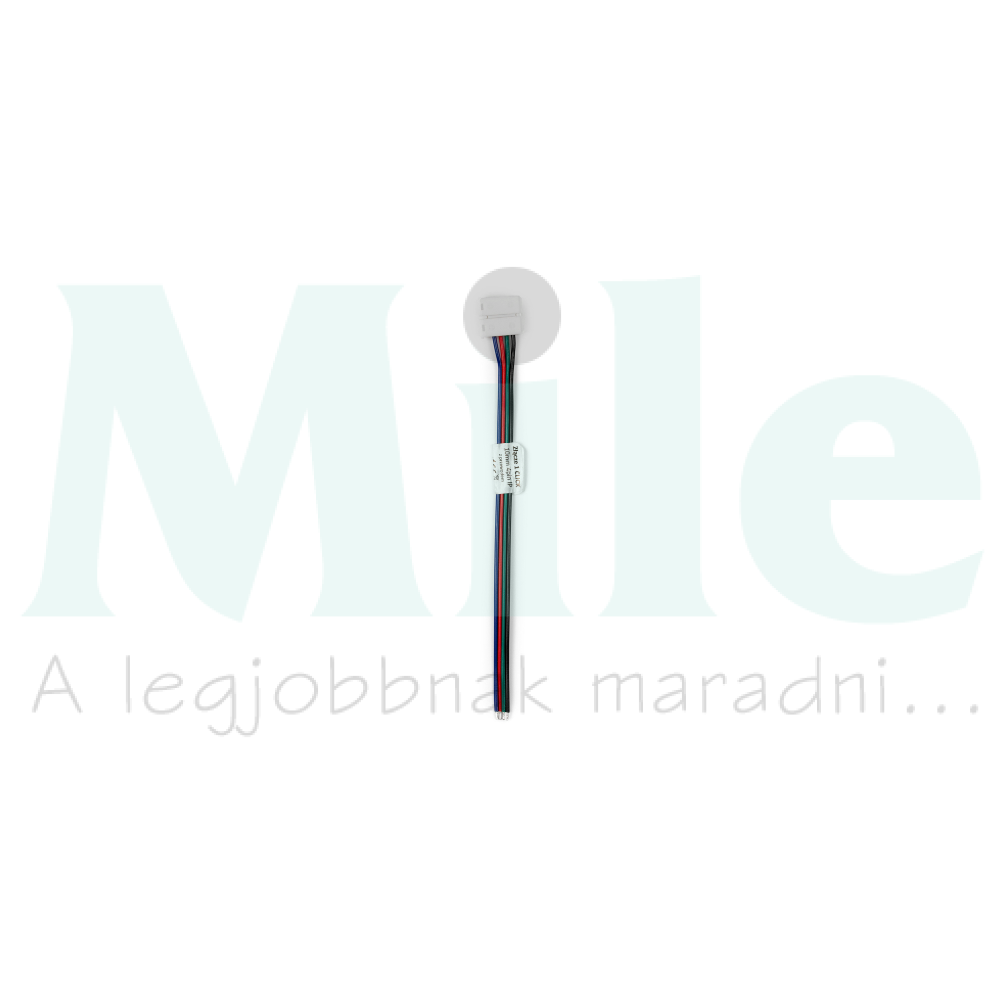 LED szalag csatlakozó vízálló 10mm RGB-szalaghoz 4pólus 140mm-vez. CLICK LED line