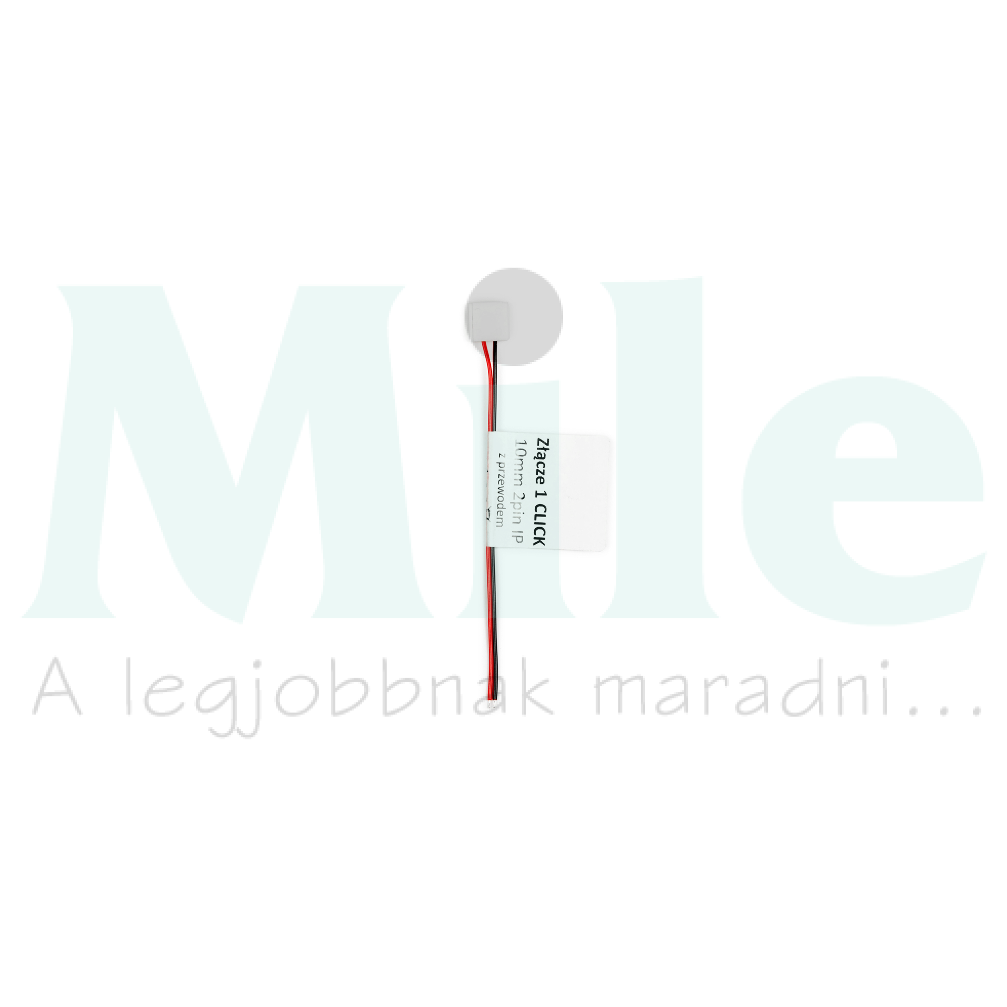 LED szalag csatlakozó vízálló 10mm-szalaghoz 2pólus 140mm-vezeték CLICK LED line