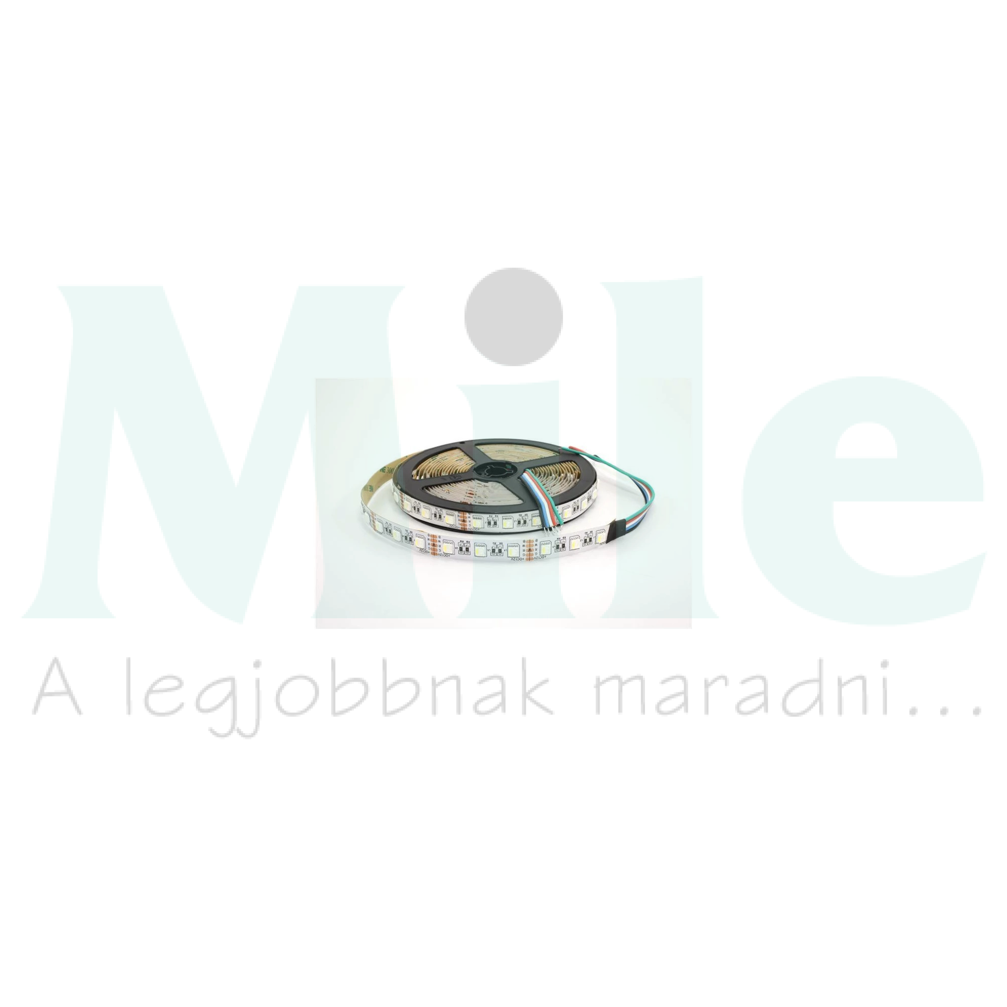 LED szalag RGB-WW 5m öntapadó 12W/m 60db/m RGBW-fényű 12V DC 3000K IP20 12mm Clearled