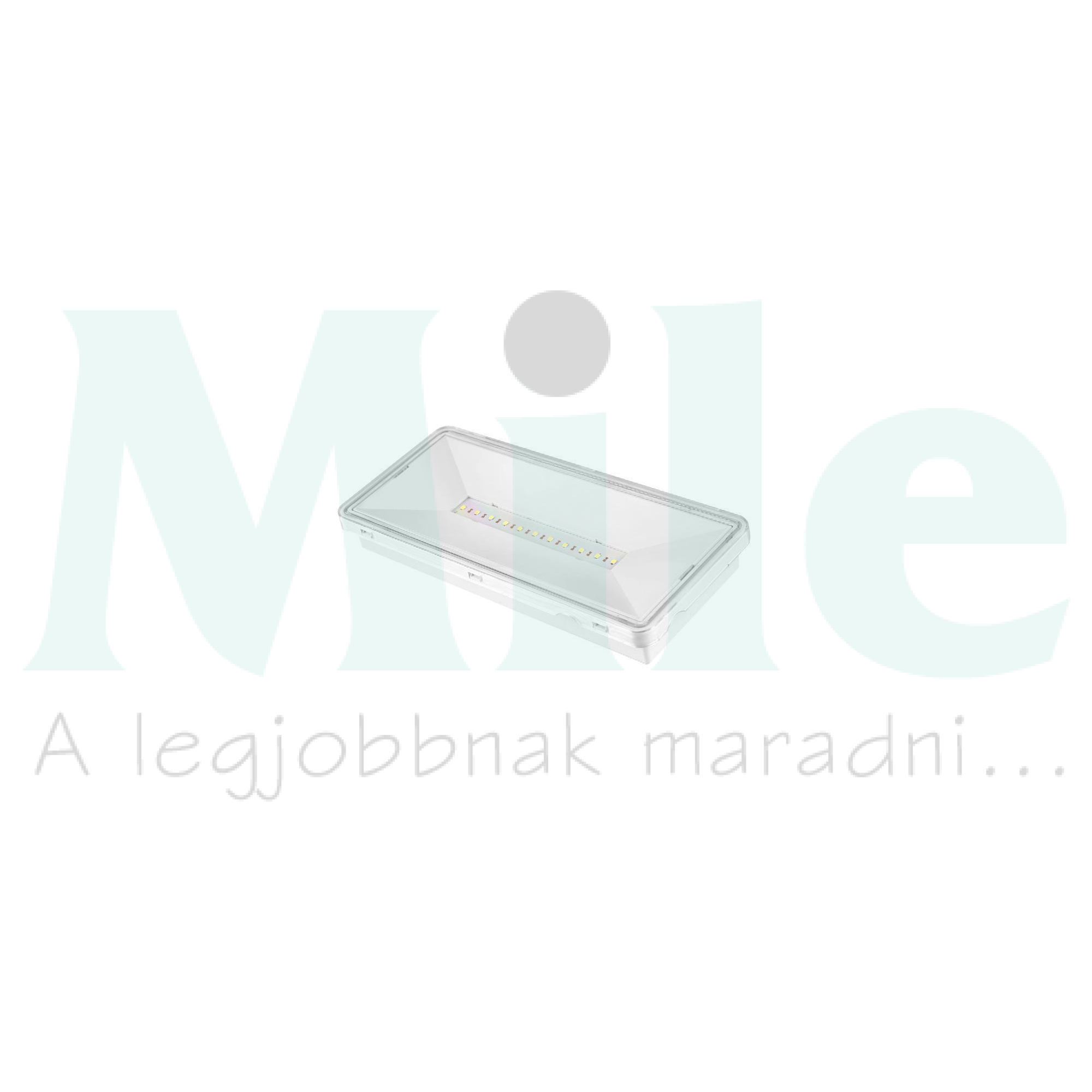 LED vészvilágító állandó/készenléti +matricakészlet 2.7W 220-240V AC mennyezeti MLX JM515 HUNILUX