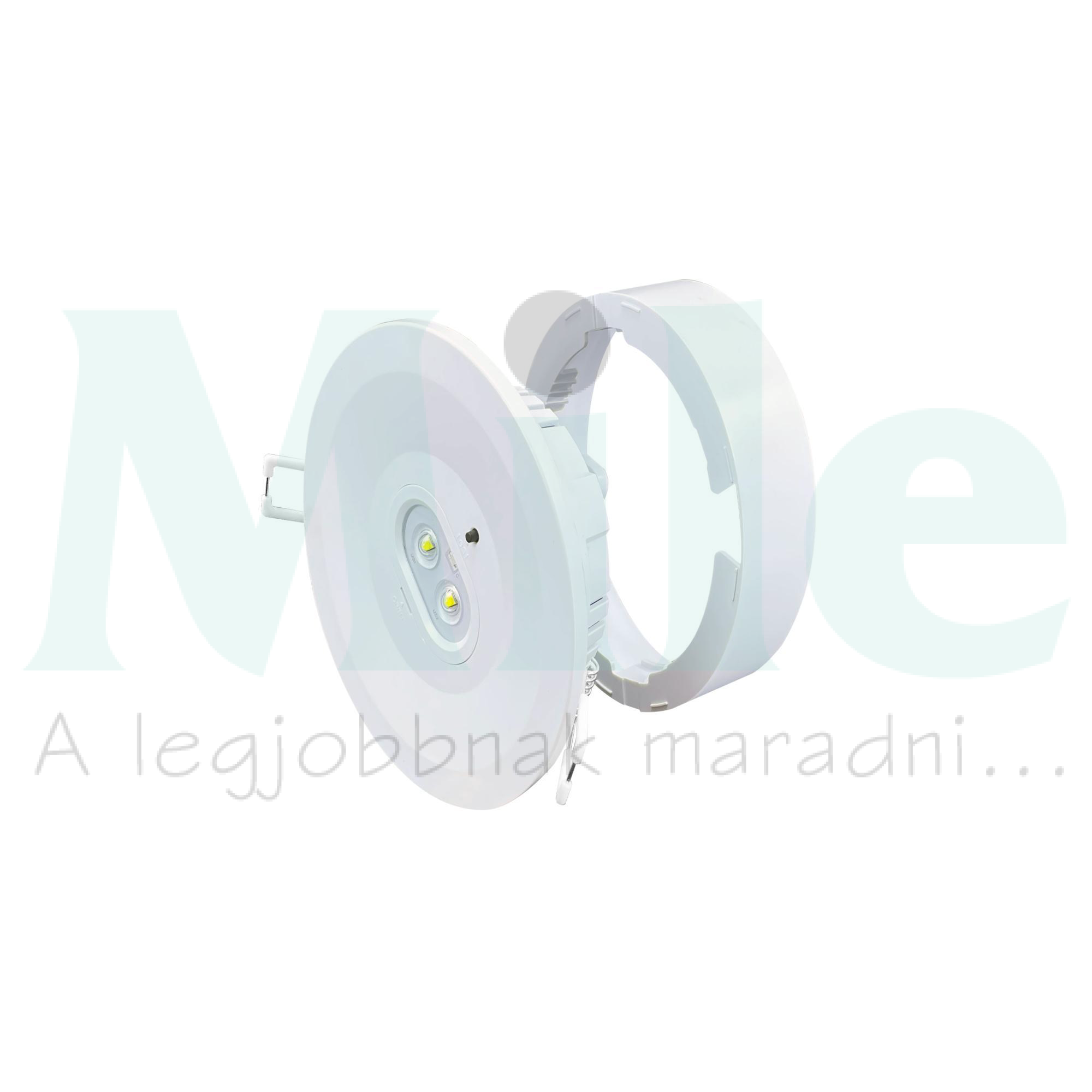 LED vészvilágító készenléti 2,5h 6W 220-240V AC automata teszt 300lm mennyezeti IP20 MLX LDC003 LED AT HUNILUX